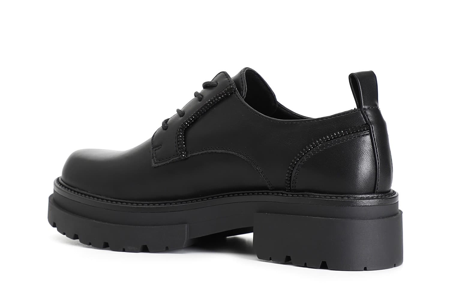DERBY IN SIMILPELLE CON PROFILI IN STRASS in Scarpe col tacco alto fetish 3A Moda Mare Sport - Bellaria Igea Marina, commercioVirtuoso.it