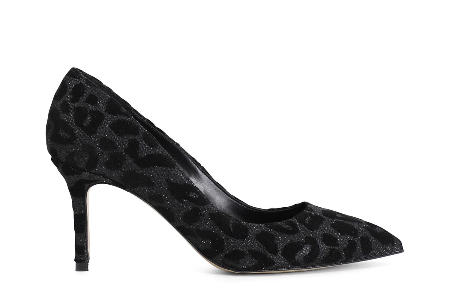 DECOLLETE IN TESSUTO GLITTER LEOPARDO in Scarpe col tacco 3A Moda Mare Sport - Bellaria Igea Marina, commercioVirtuoso.it