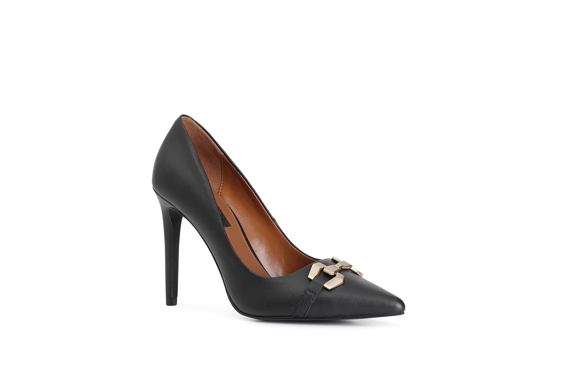 DECOLLETE' IN PELLE CON ACCESSORIO in Scarpe col tacco 3A Moda Mare Sport - Bellaria Igea Marina, commercioVirtuoso.it