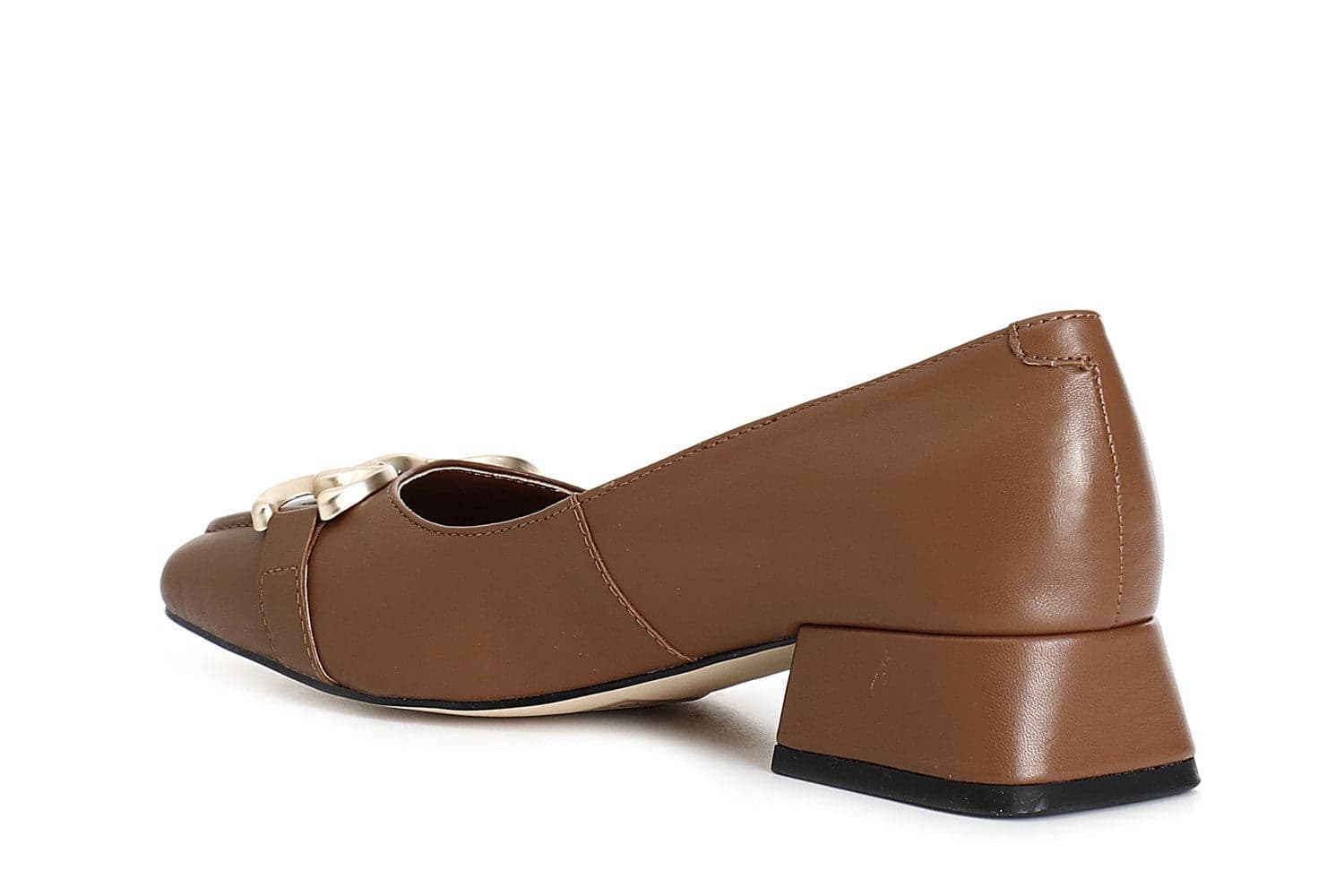 DÉCOLLETÉ IN PELLE CON MORSETTO in Scarpe col tacco 3A Moda Mare Sport - Bellaria Igea Marina, commercioVirtuoso.it