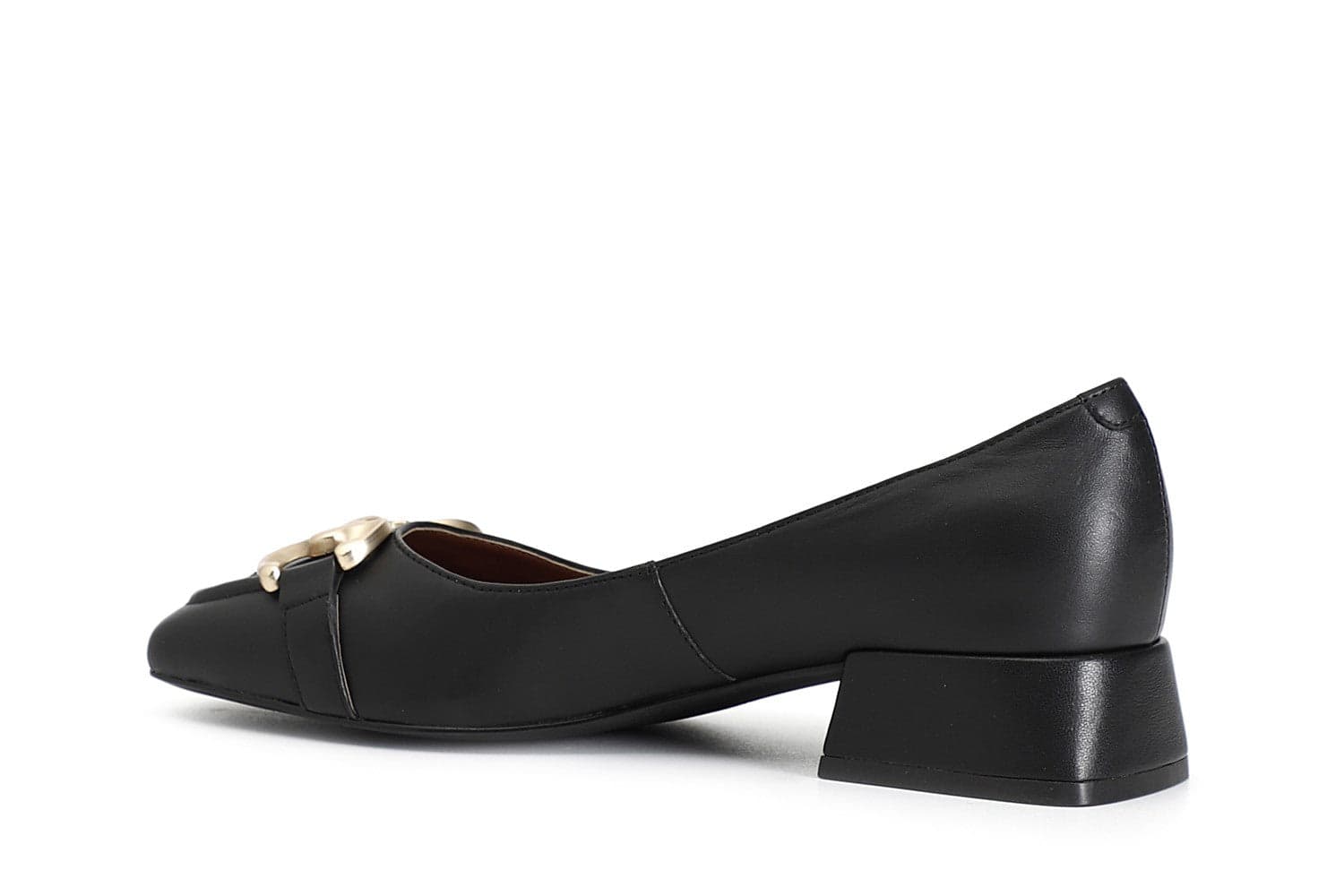 DÉCOLLETÉ IN PELLE CON MORSETTO in Scarpe col tacco 3A Moda Mare Sport - Bellaria Igea Marina, commercioVirtuoso.it