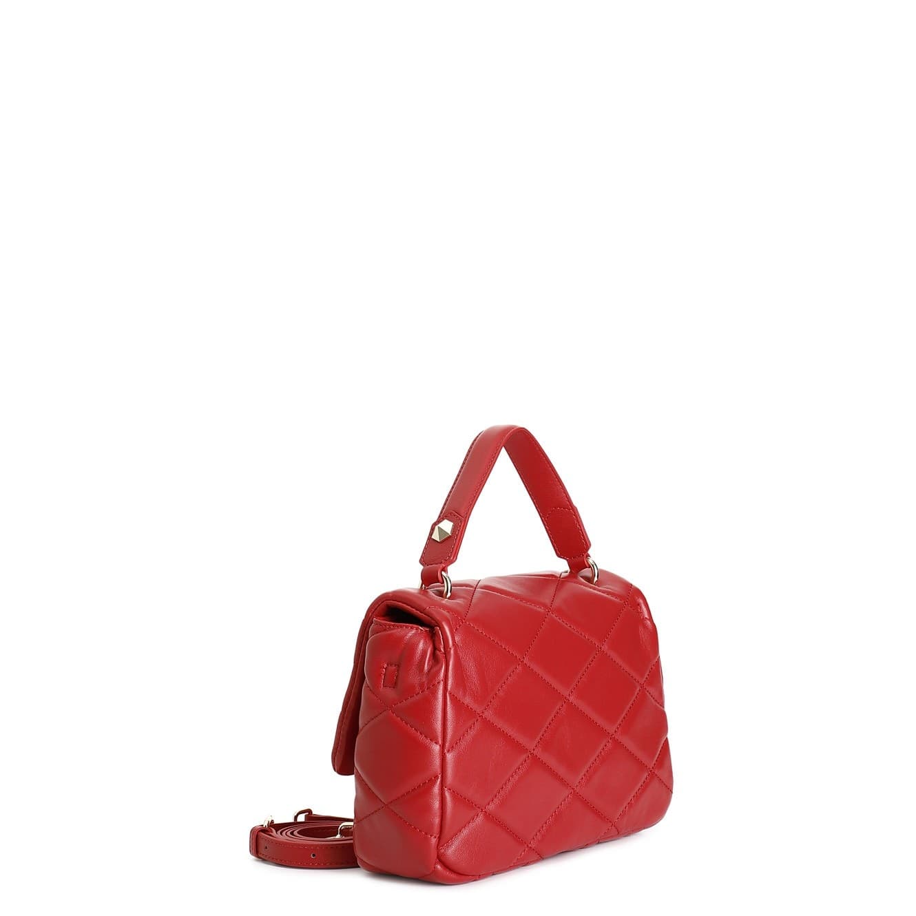 BORSA MEDIA CON PATTINA TRAPUNTATA CON BORCHIE ESAGONALI in Borse a spalla 3A Moda Mare Sport - Bellaria Igea Marina, commercioVirtuoso.it