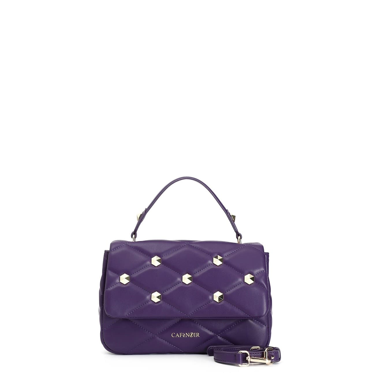 BORSA MEDIA CON PATTINA TRAPUNTATA CON BORCHIE ESAGONALI in Borse a spalla 3A Moda Mare Sport - Bellaria Igea Marina, commercioVirtuoso.it