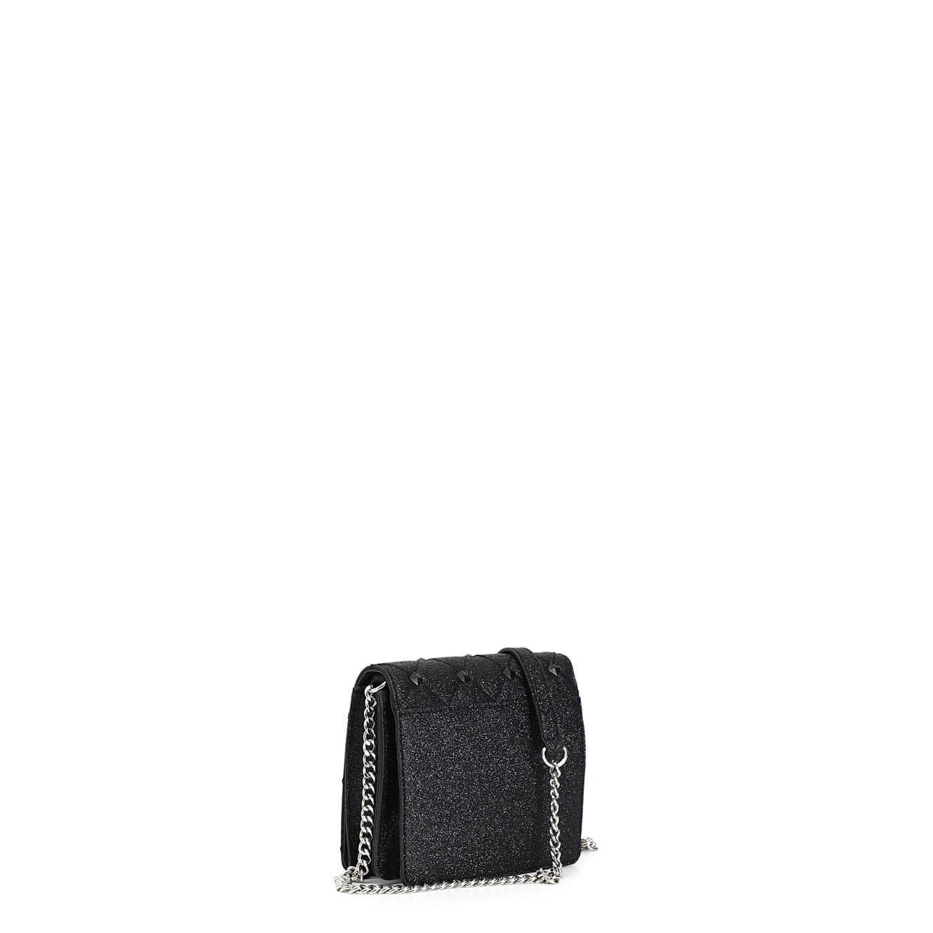 MINI BAG GLITTERATA CON BORCHIE ESAGONALI in Pochette e Clutch 3A Moda Mare Sport - Bellaria Igea Marina, commercioVirtuoso.it