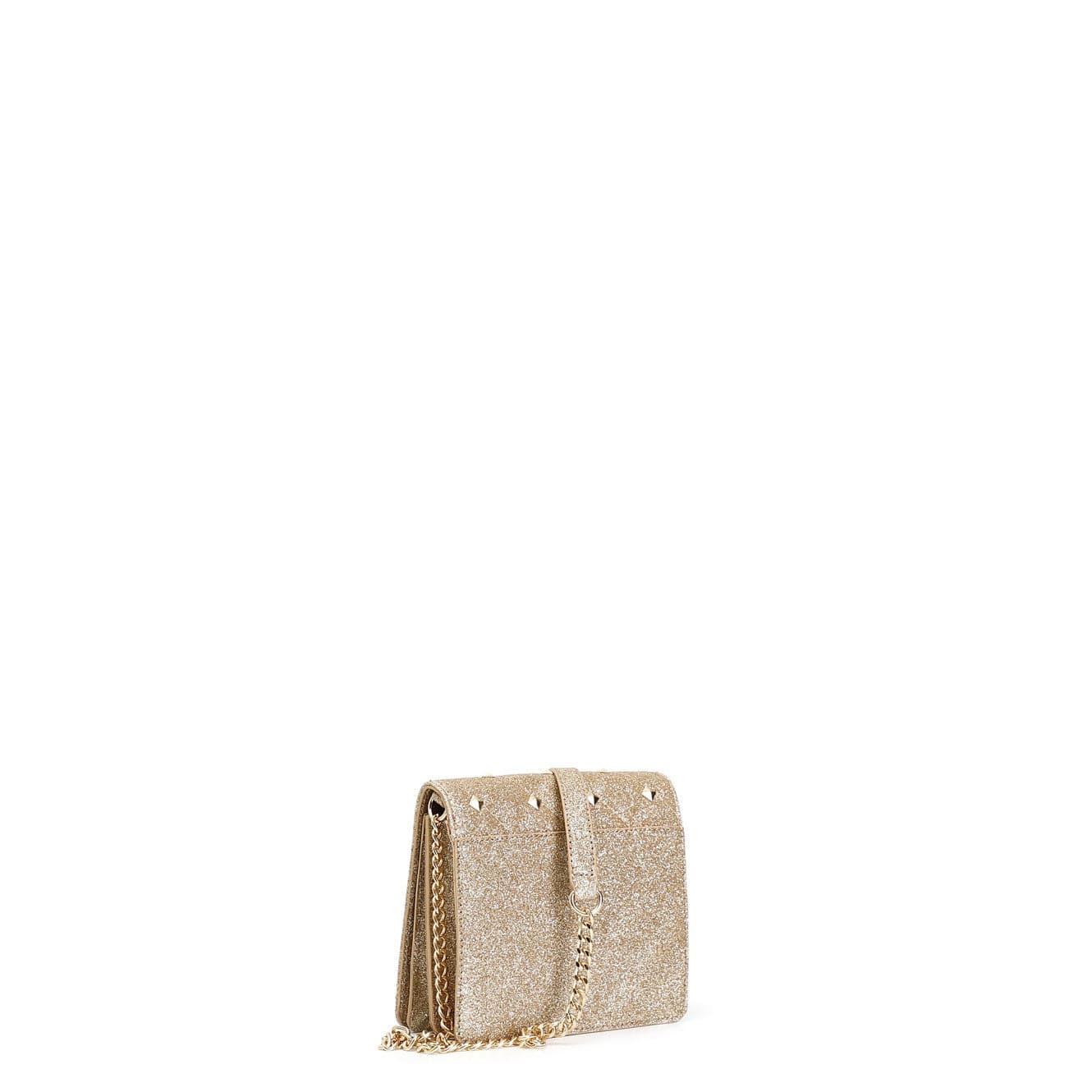 MINI BAG GLITTERATA CON BORCHIE ESAGONALI in Pochette e Clutch 3A Moda Mare Sport - Bellaria Igea Marina, commercioVirtuoso.it
