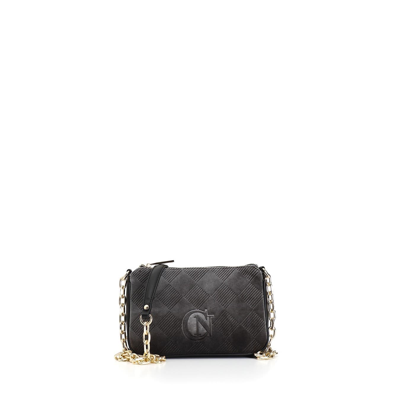TRACOLLINA IN VELLUTO EMBOSSED CON CATENA
