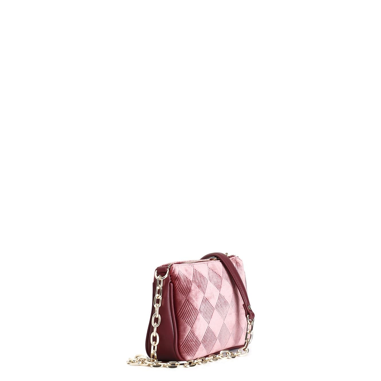 TRACOLLINA IN VELLUTO EMBOSSED CON CATENA in Pochette e Clutch 3A Moda Mare Sport - Bellaria Igea Marina, commercioVirtuoso.it