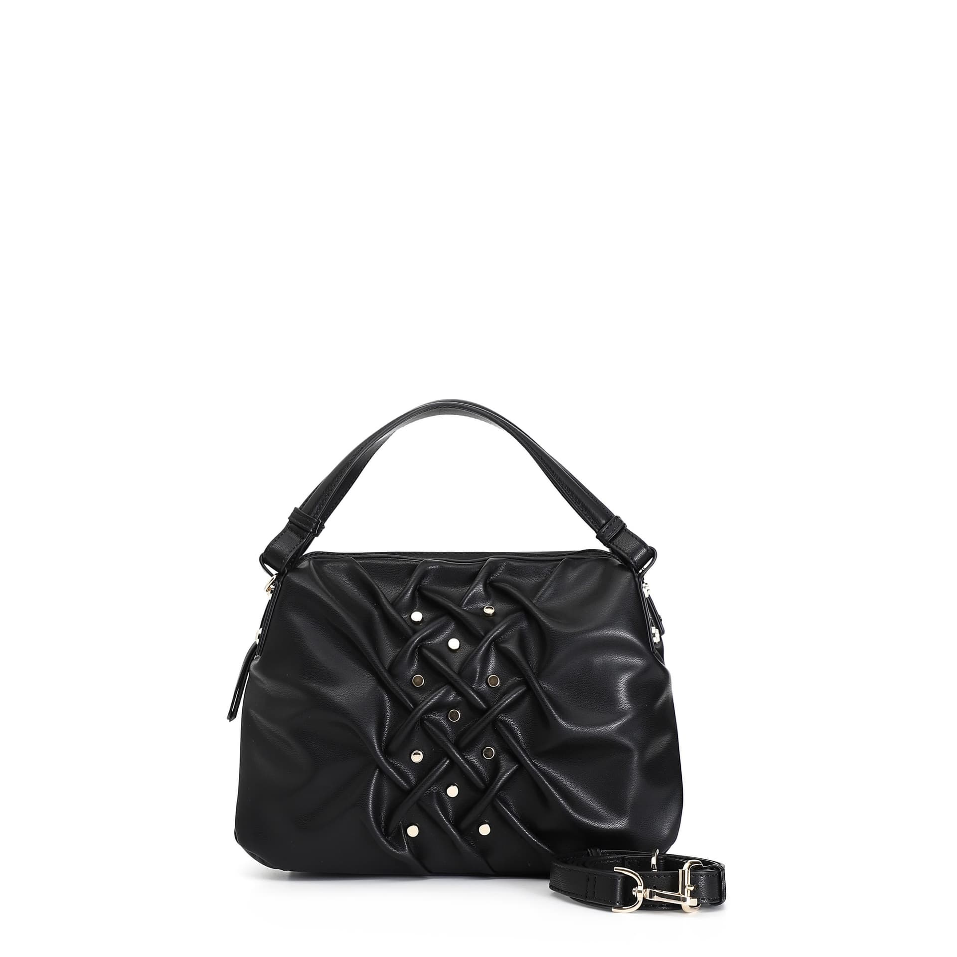 BAULETTO CON INCRESPATURA E RIVETTI - 2