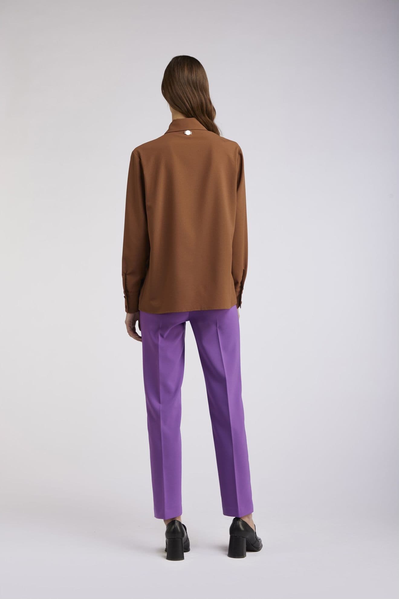 CAMICIA CON FUSCIACCA AL COLLO IN GEORGETTE in T-Shirt 3A Moda Mare Sport - Bellaria Igea Marina, commercioVirtuoso.it