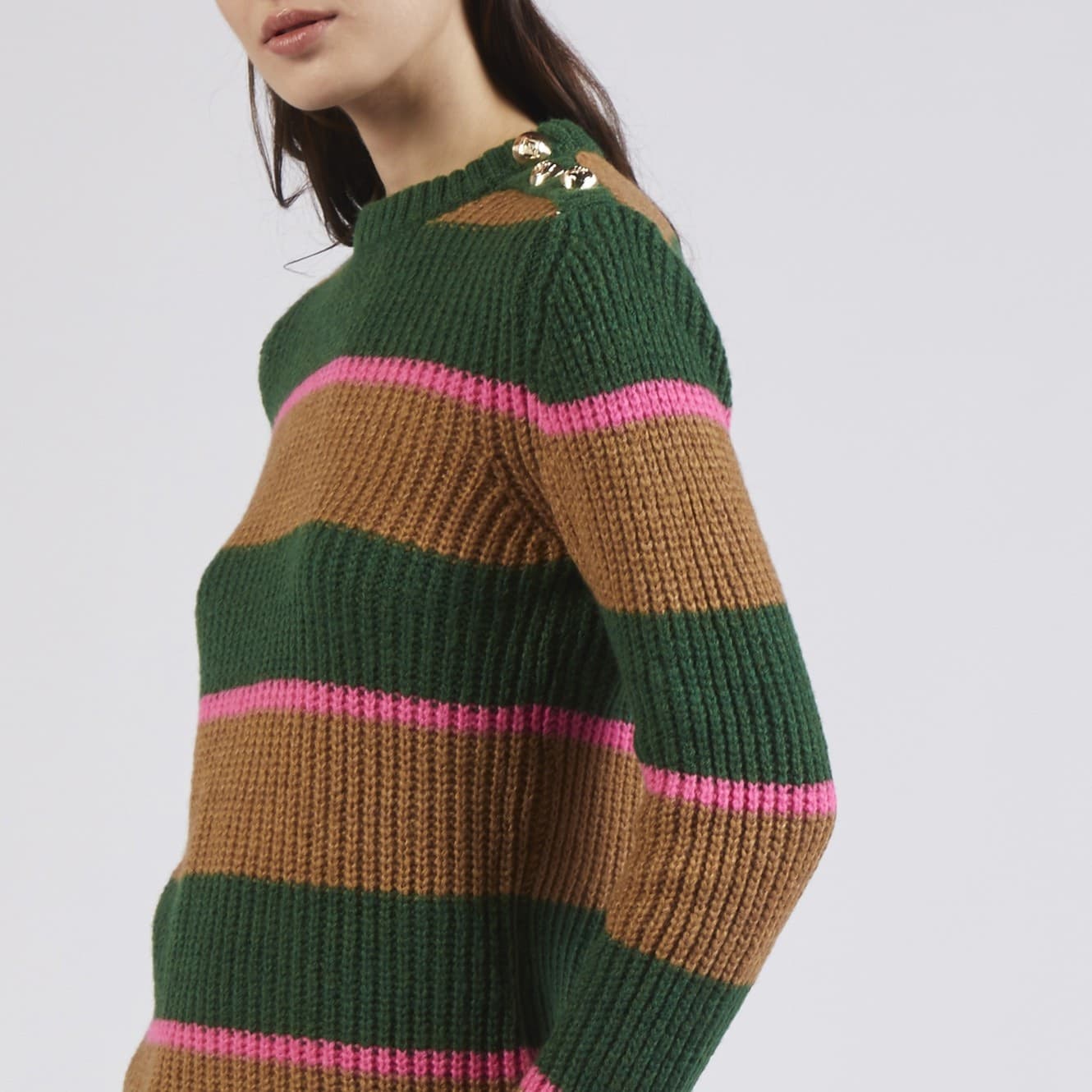 MAGLIONE CON BOTTONI ALLE SPALLE in Maglieria sportiva 3A Moda Mare Sport - Bellaria Igea Marina, commercioVirtuoso.it