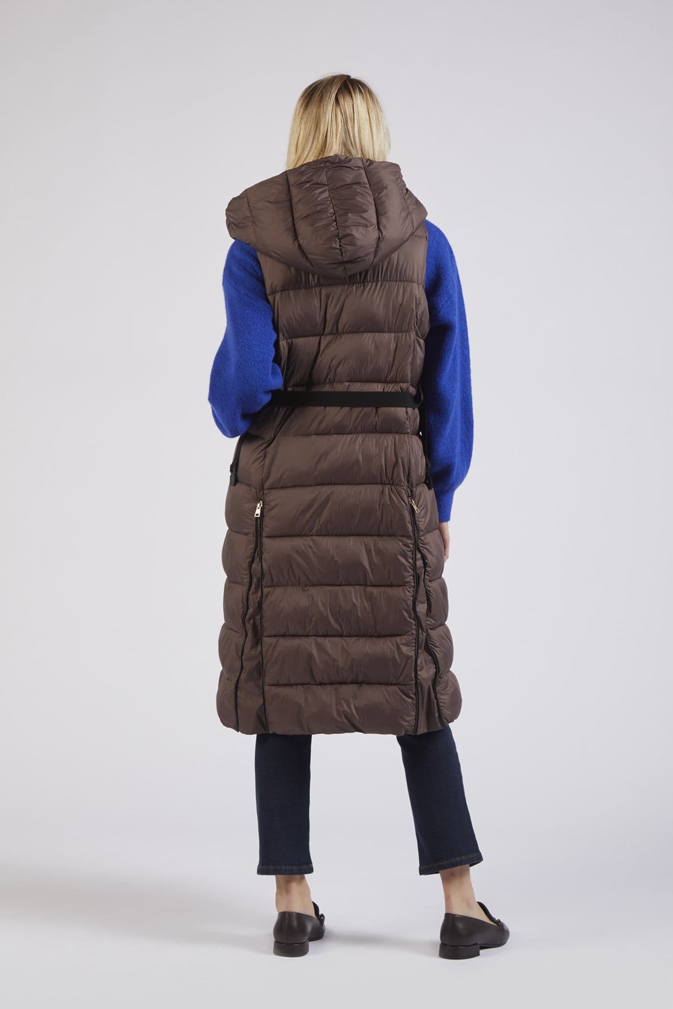 PIUMINO SMANICATO CON CINTURA ELASTICA in Gilet 3A Moda Mare Sport - Bellaria Igea Marina, commercioVirtuoso.it
