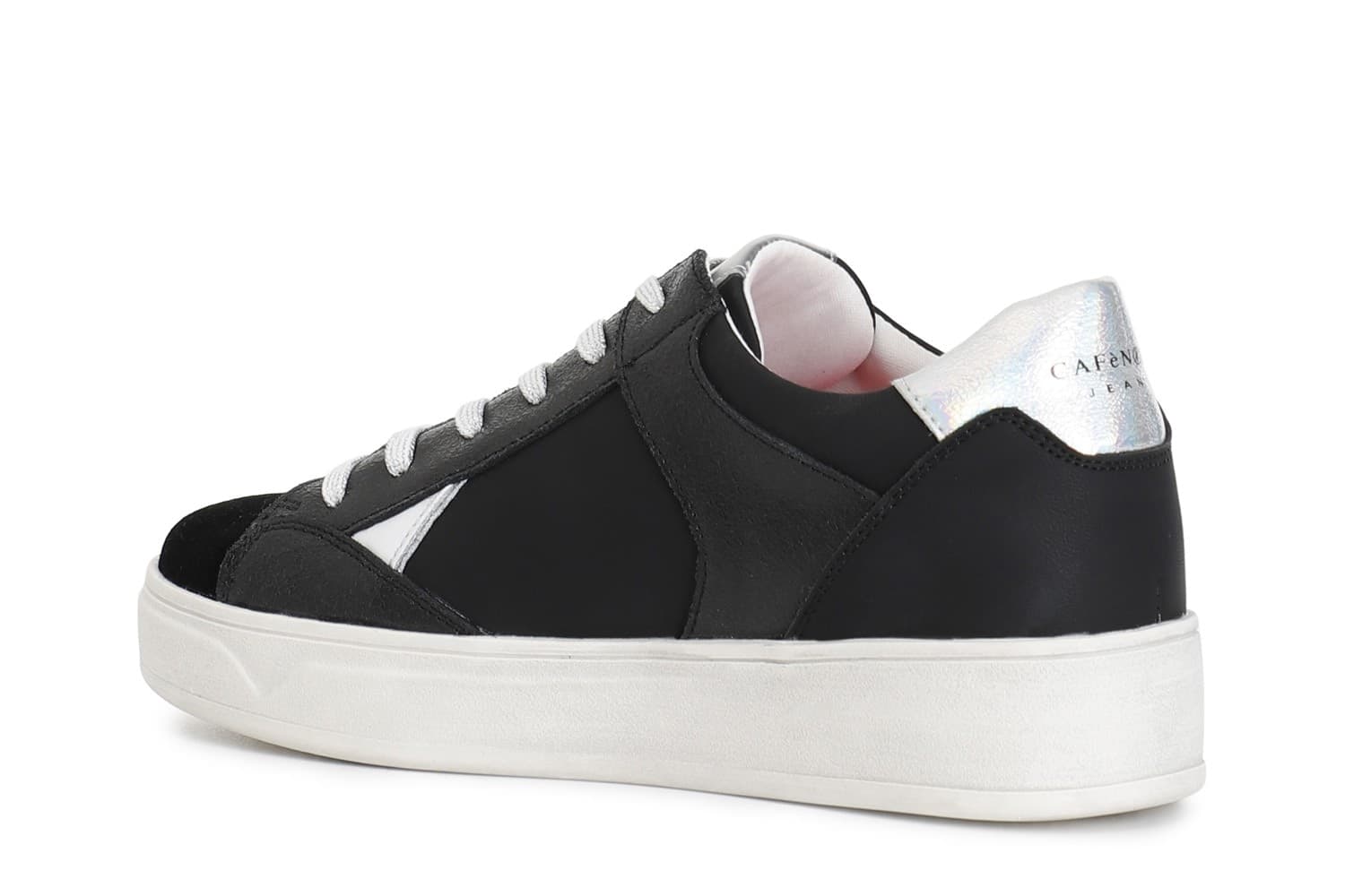 SNEAKERS IN PELLE E PELLE SCAMOSCIATA CON RIPORTI EFFETTO METALLICO in Sneaker casual 3A Moda Mare Sport - Bellaria Igea Marina, commercioVirtuoso.it