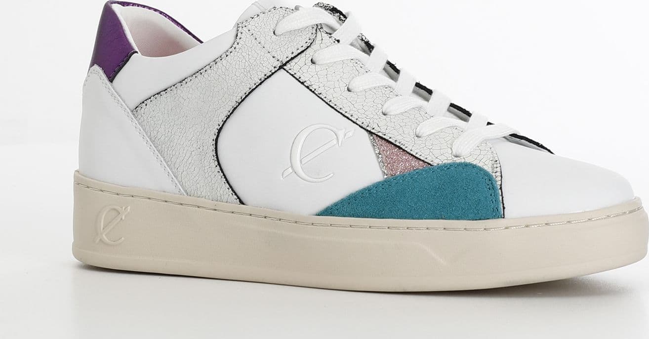 SNEAKERS IN PELLE E PELLE SCAMOSCIATA CON RIPORTI EFFETTO METALLICO in Sneaker casual 3A Moda Mare Sport - Bellaria Igea Marina, commercioVirtuoso.it
