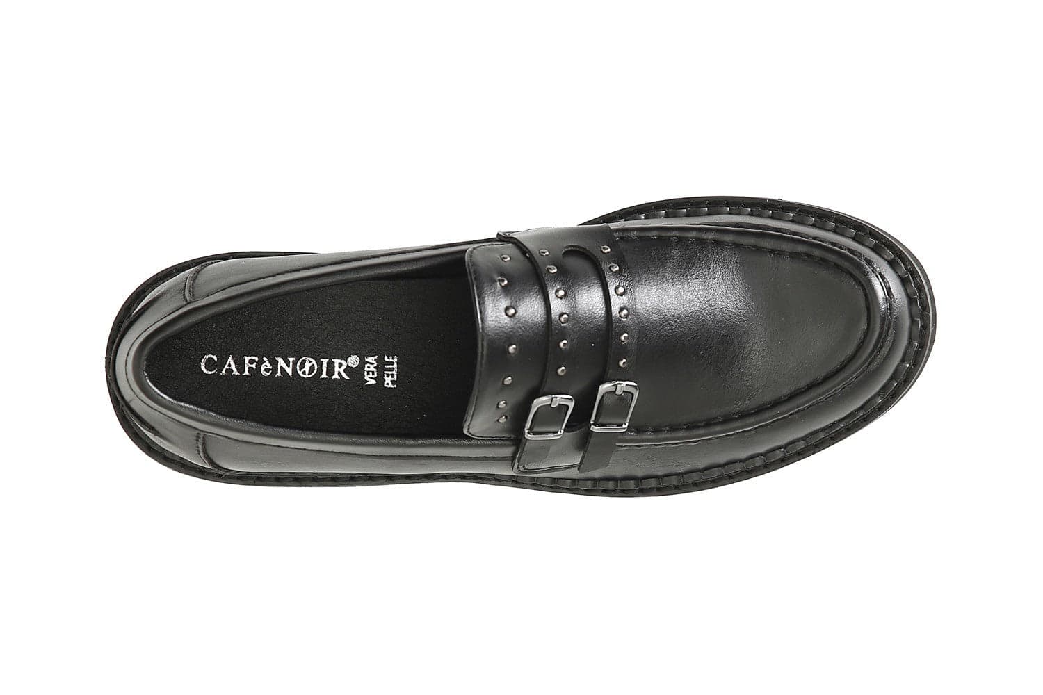 MOCASSINO CON DOPPIA FIBBIA E BORCHIETTE in Loafer e mocassini 3A Moda Mare Sport - Bellaria Igea Marina, commercioVirtuoso.it