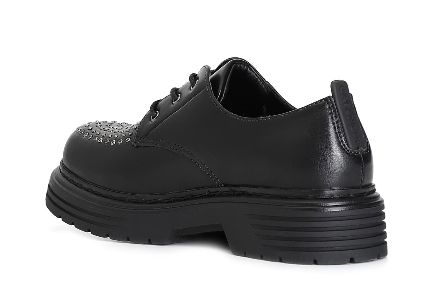 DERBY CON MICRO BORCHIE SUL DAVANTI in Scarpe col tacco 3A Moda Mare Sport - Bellaria Igea Marina, commercioVirtuoso.it