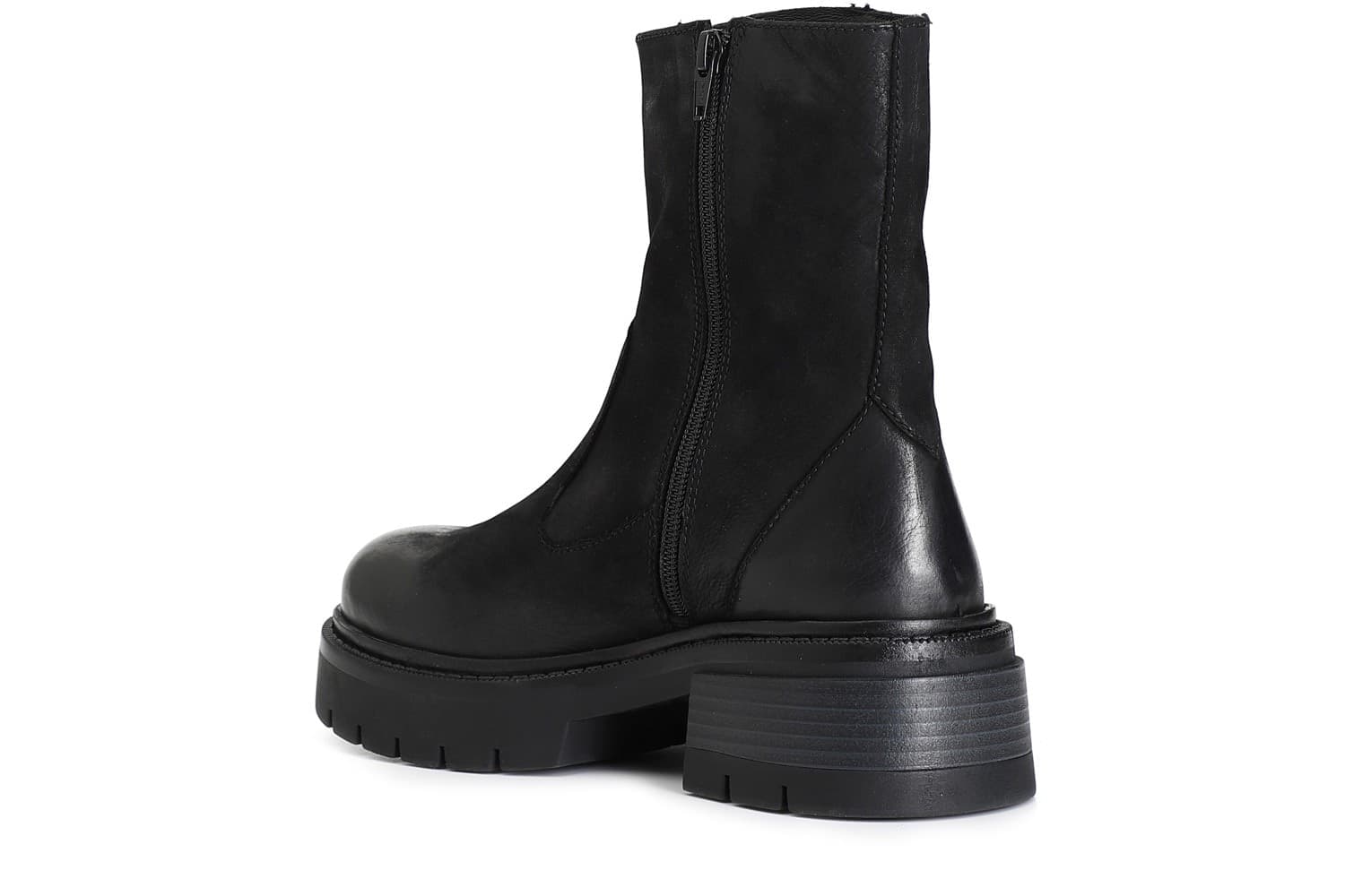 TRONCHETTO IN NABUK MAXI ZIP in Stivali 3A Moda Mare Sport - Bellaria Igea Marina, commercioVirtuoso.it