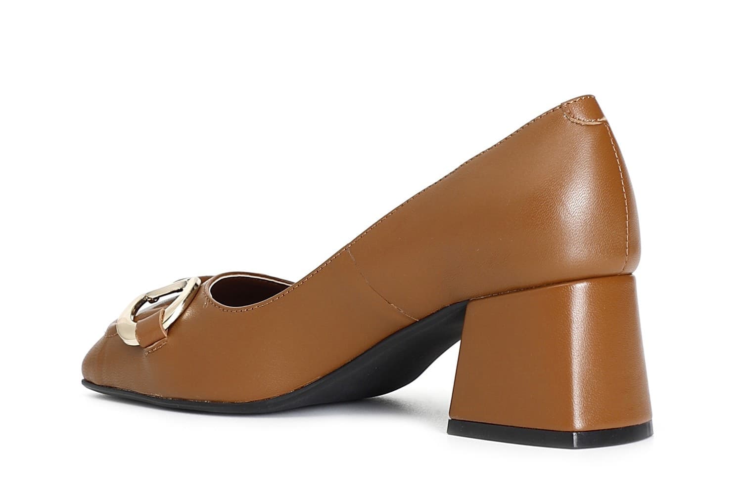DECOLLETE IN PELLE CON MORSETTO TACCO 60 in Scarpe col tacco 3A Moda Mare Sport - Bellaria Igea Marina, commercioVirtuoso.it