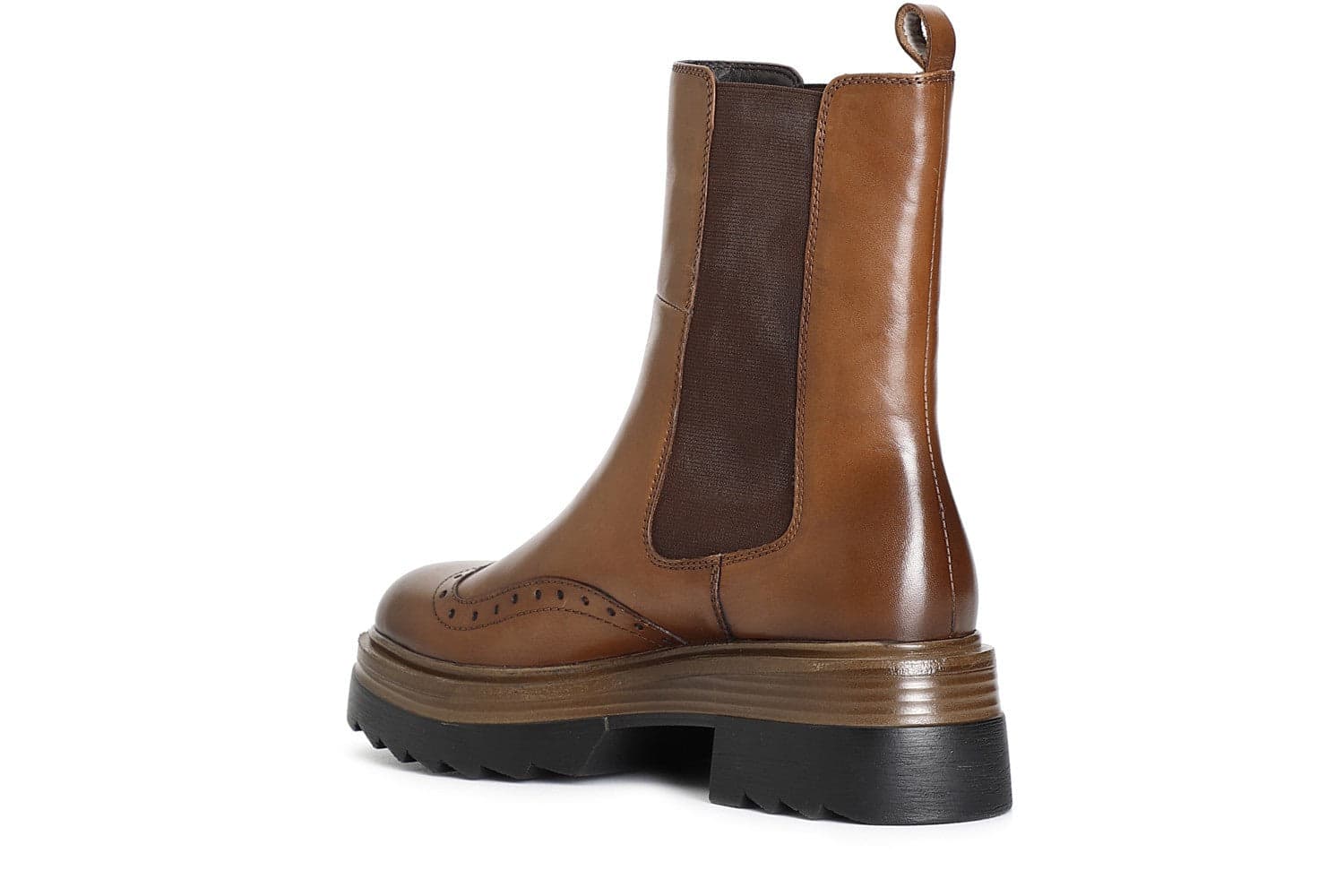 TRONCHETTO IN PELLE ELASTICO CON FORATURE ALL'INGLESE IN PUNTA in Stivali 3A Moda Mare Sport - Bellaria Igea Marina, commercioVirtuoso.it