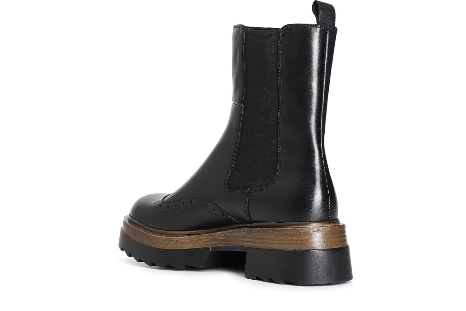 TRONCHETTO IN PELLE ELASTICO CON FORATURE ALL'INGLESE IN PUNTA in Stivali 3A Moda Mare Sport - Bellaria Igea Marina, commercioVirtuoso.it