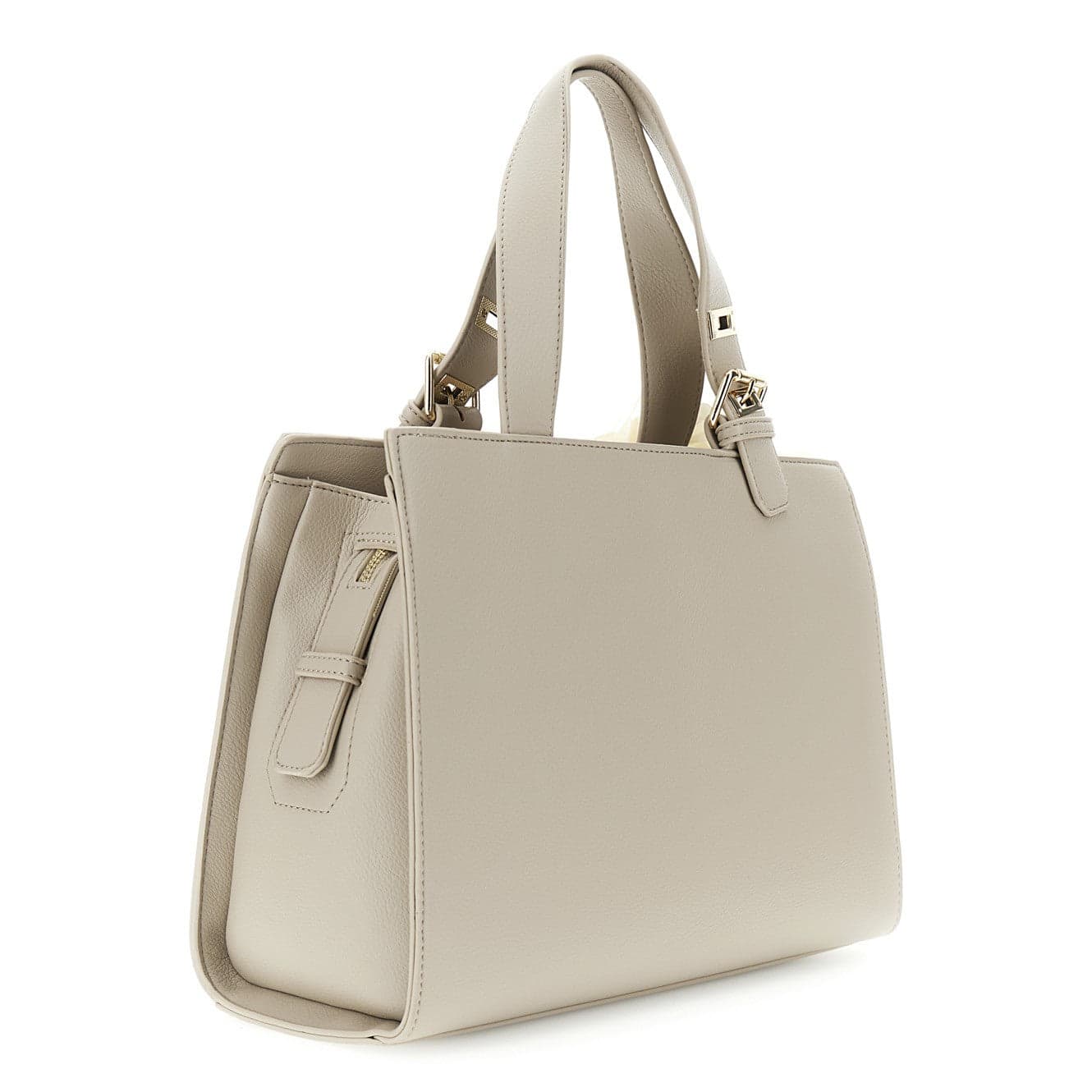 TOTE IN MATERIALE GRANOSO CON CHARM GRANDE FIORE IN TESSUTO, MANICI CON FIBBIA R in Borse riutilizzabili per la spesa 3A Moda Mare Sport - Bellaria Igea Marina, commercioVirtuoso.it