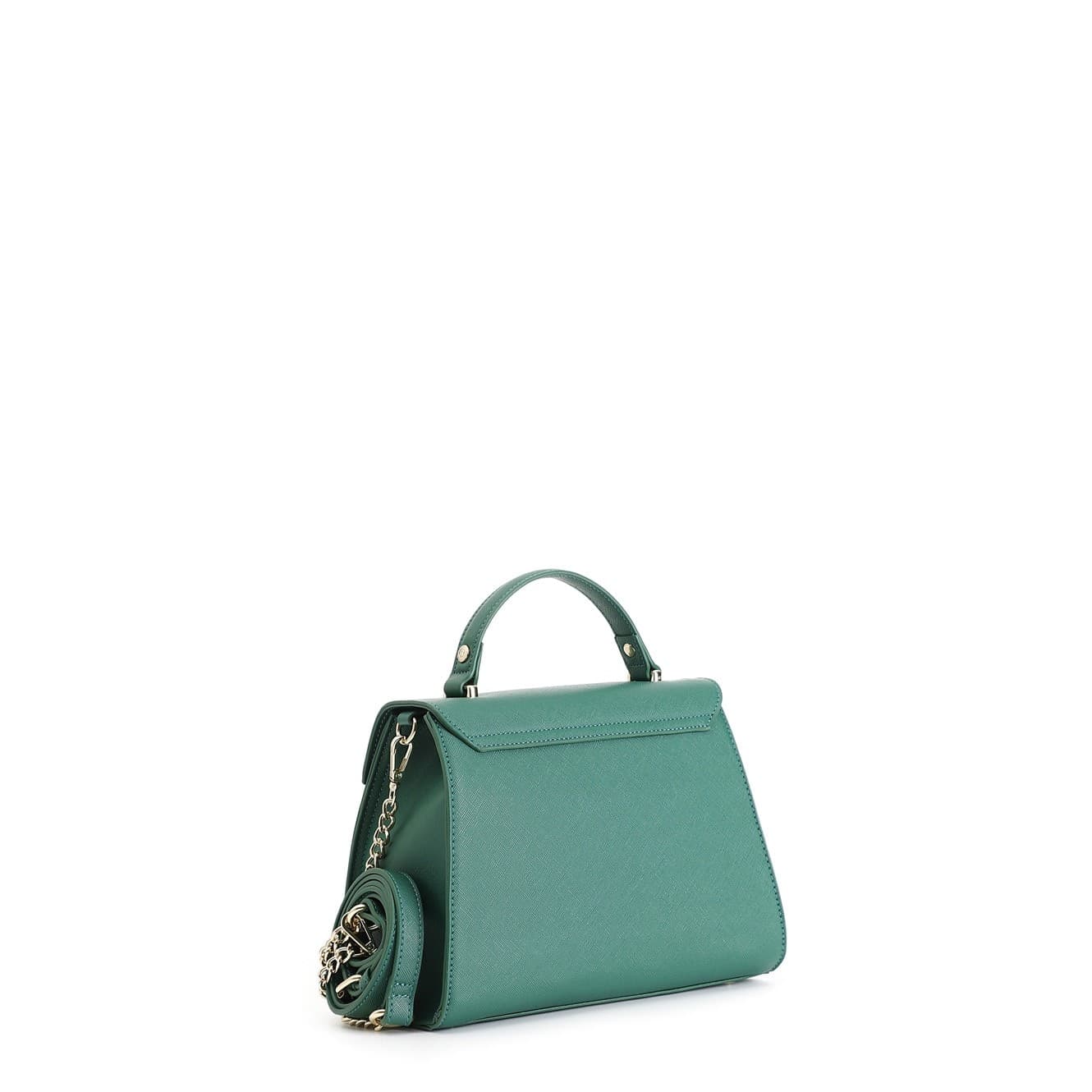 BORSA A MANO CON PATTINA IN SAFFIANO CONLOGO OVALE SMALTATO IN TONO in Borse a tracolla 3A Moda Mare Sport - Bellaria Igea Marina, commercioVirtuoso.it