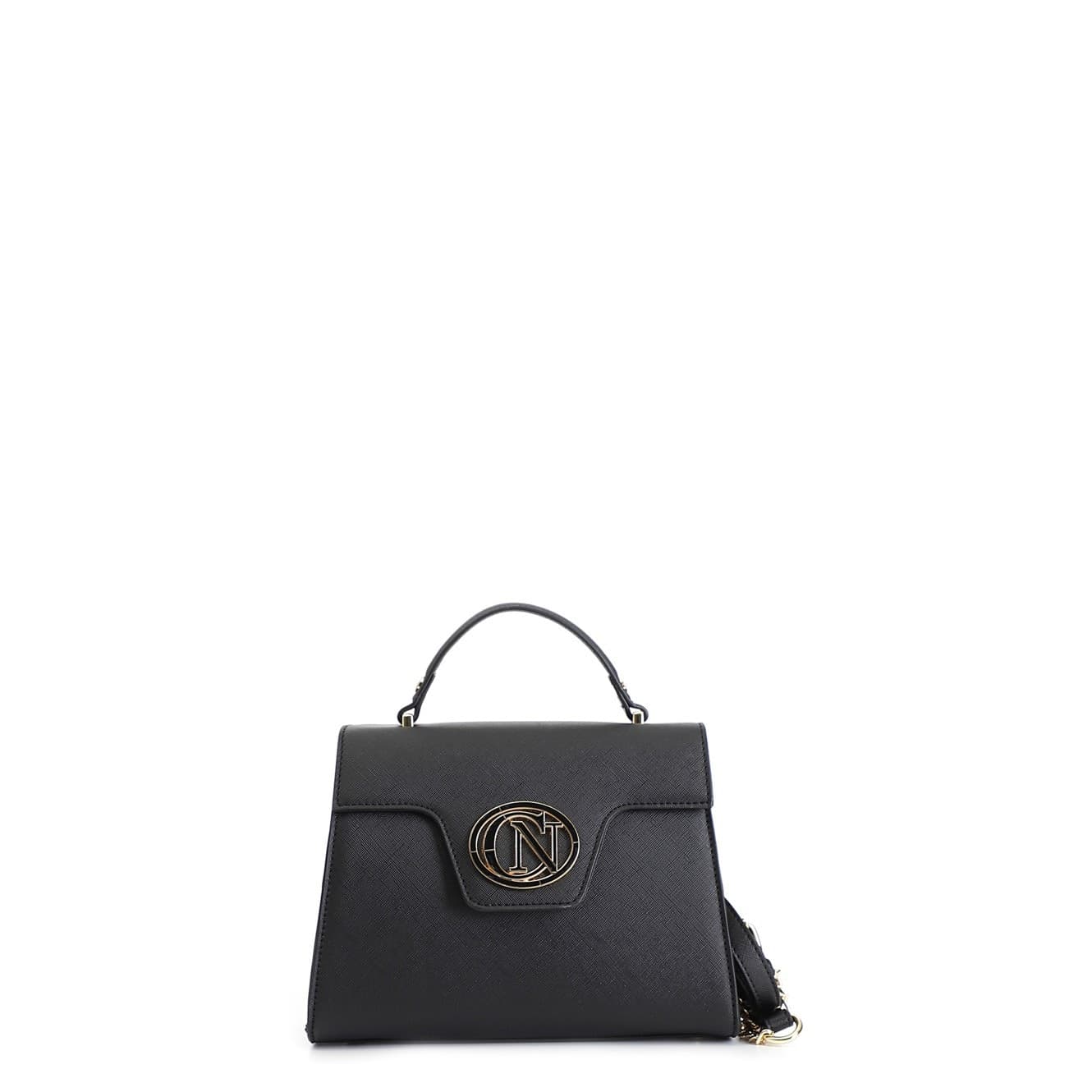 BORSA A MANO CON PATTINA IN SAFFIANO CONLOGO OVALE SMALTATO IN TONO in Borse a tracolla 3A Moda Mare Sport - Bellaria Igea Marina, commercioVirtuoso.it