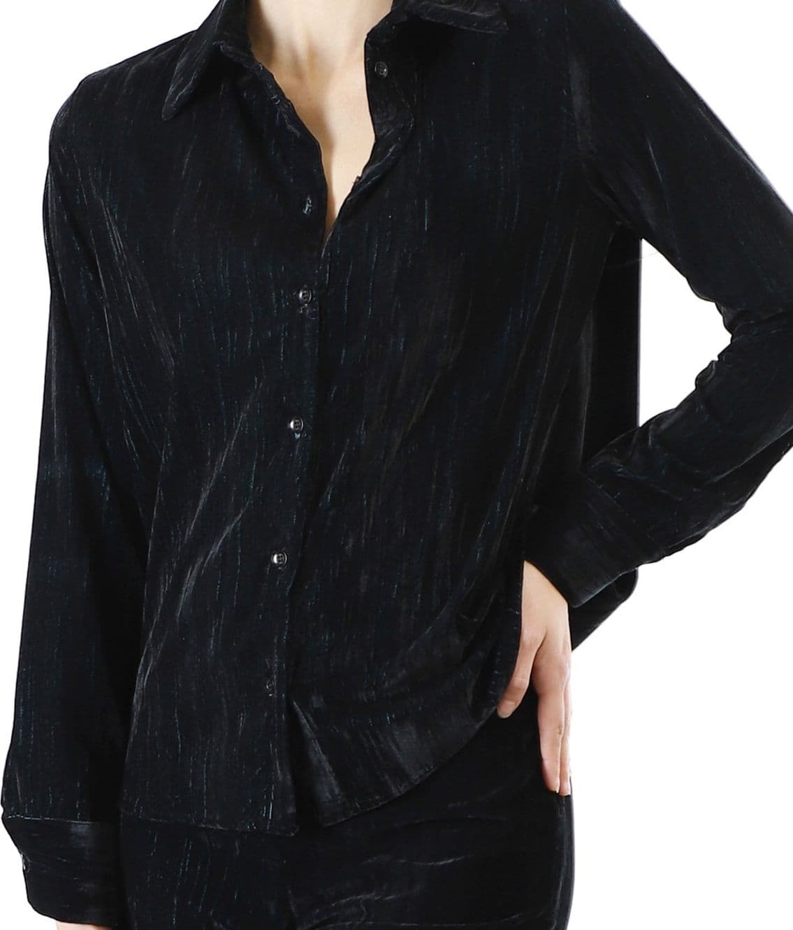 CAMICIA IN VELLUTO CANGIANTE in Camicie casual 3A Moda Mare Sport - Bellaria Igea Marina, commercioVirtuoso.it