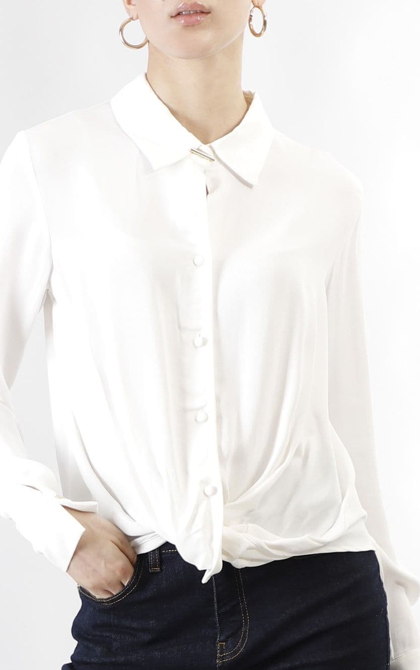 CAMICIA CON NODO in Bluse e camicie 3A Moda Mare Sport - Bellaria Igea Marina, commercioVirtuoso.it