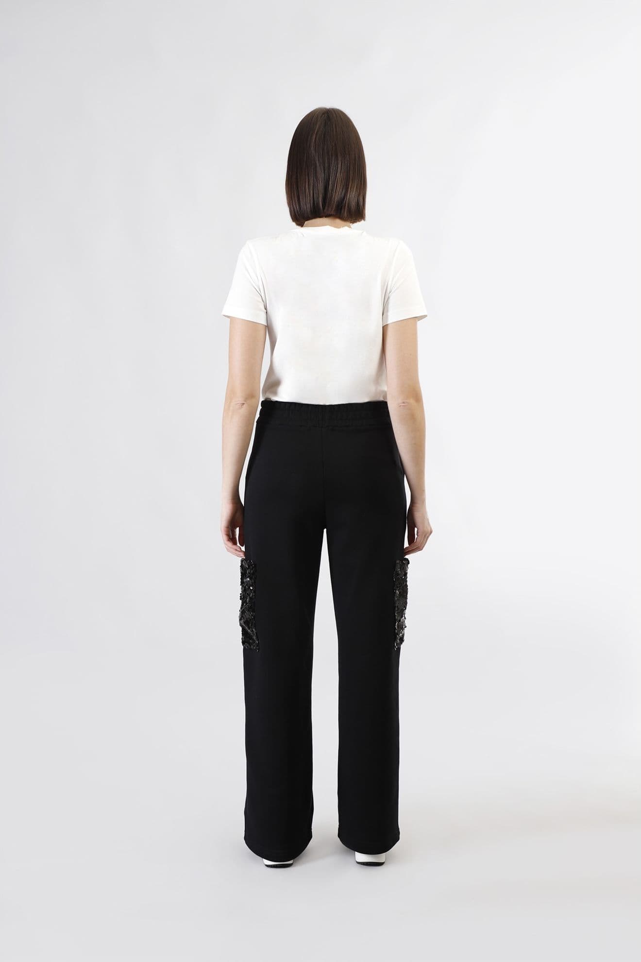 PANTALONE IN FELPA CON TASCHE DI PAILETTES in Tute da ginnastica 3A Moda Mare Sport - Bellaria Igea Marina, commercioVirtuoso.it