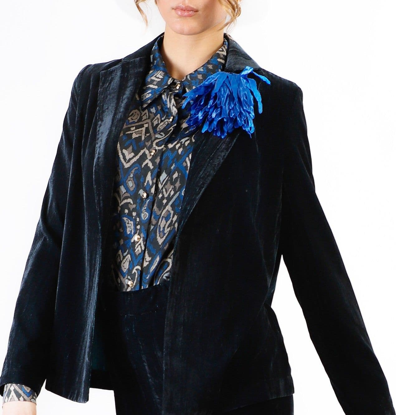 BLAZER IN VELLUTO CANGIANTE in Giacche da abito e blazer 3A Moda Mare Sport - Bellaria Igea Marina, commercioVirtuoso.it