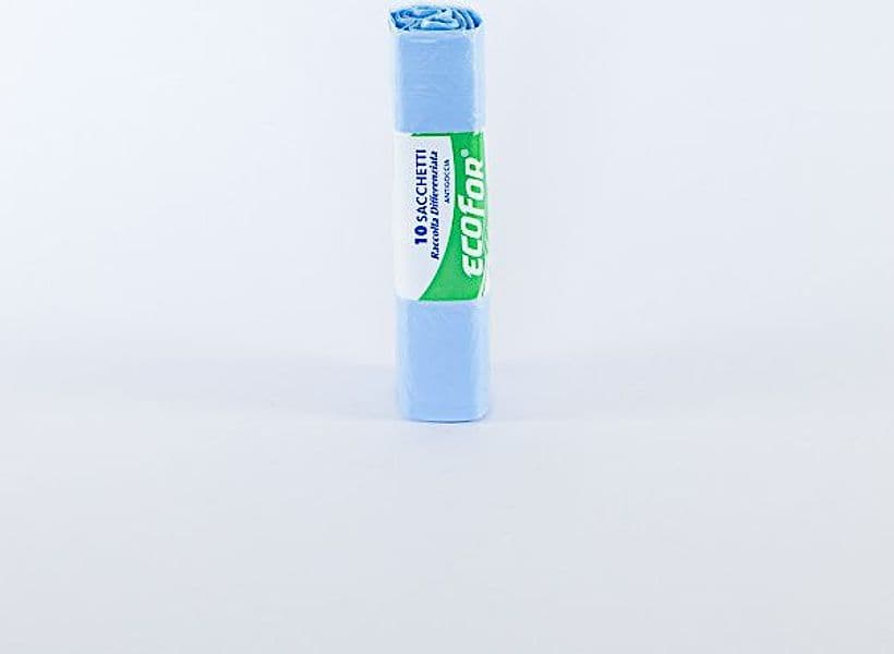 Sacchetti per pattumiera cm 70x110 azzurri