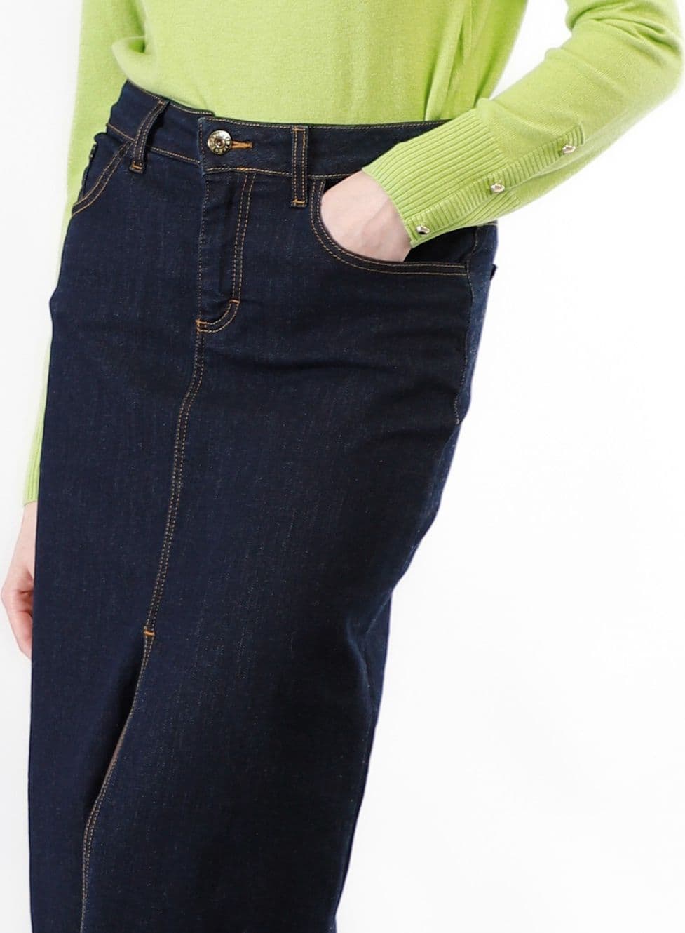 GONNA DI JEANS CON SPACCO in Gonne 3A Moda Mare Sport - Bellaria Igea Marina, commercioVirtuoso.it