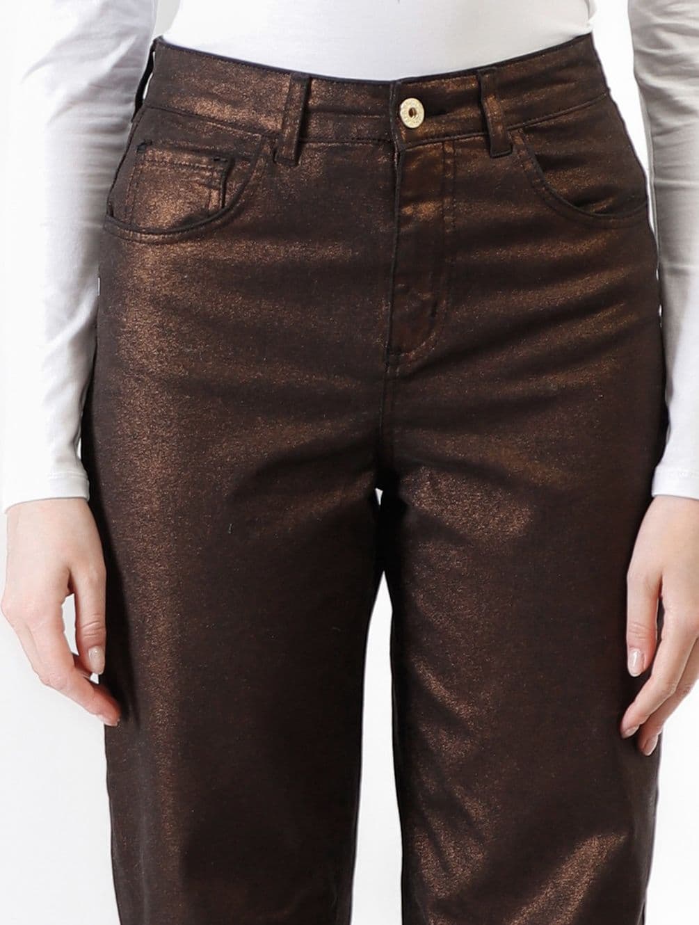 PANTALONE COCOON LAMINATO in Pantaloni 3A Moda Mare Sport - Bellaria Igea Marina, commercioVirtuoso.it