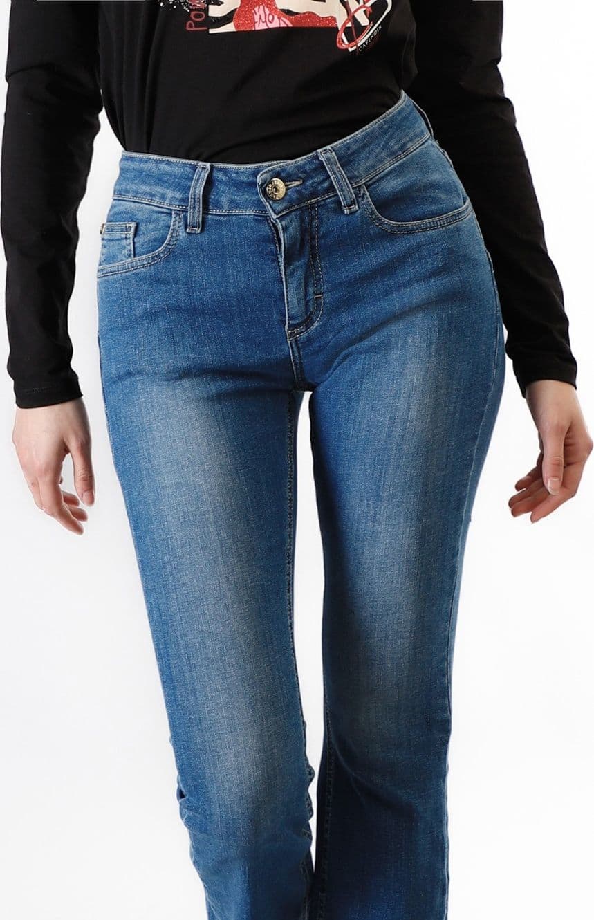 DENIM CROPPED FLARE in prodotto 3A Moda Mare Sport - Bellaria Igea Marina, commercioVirtuoso.it