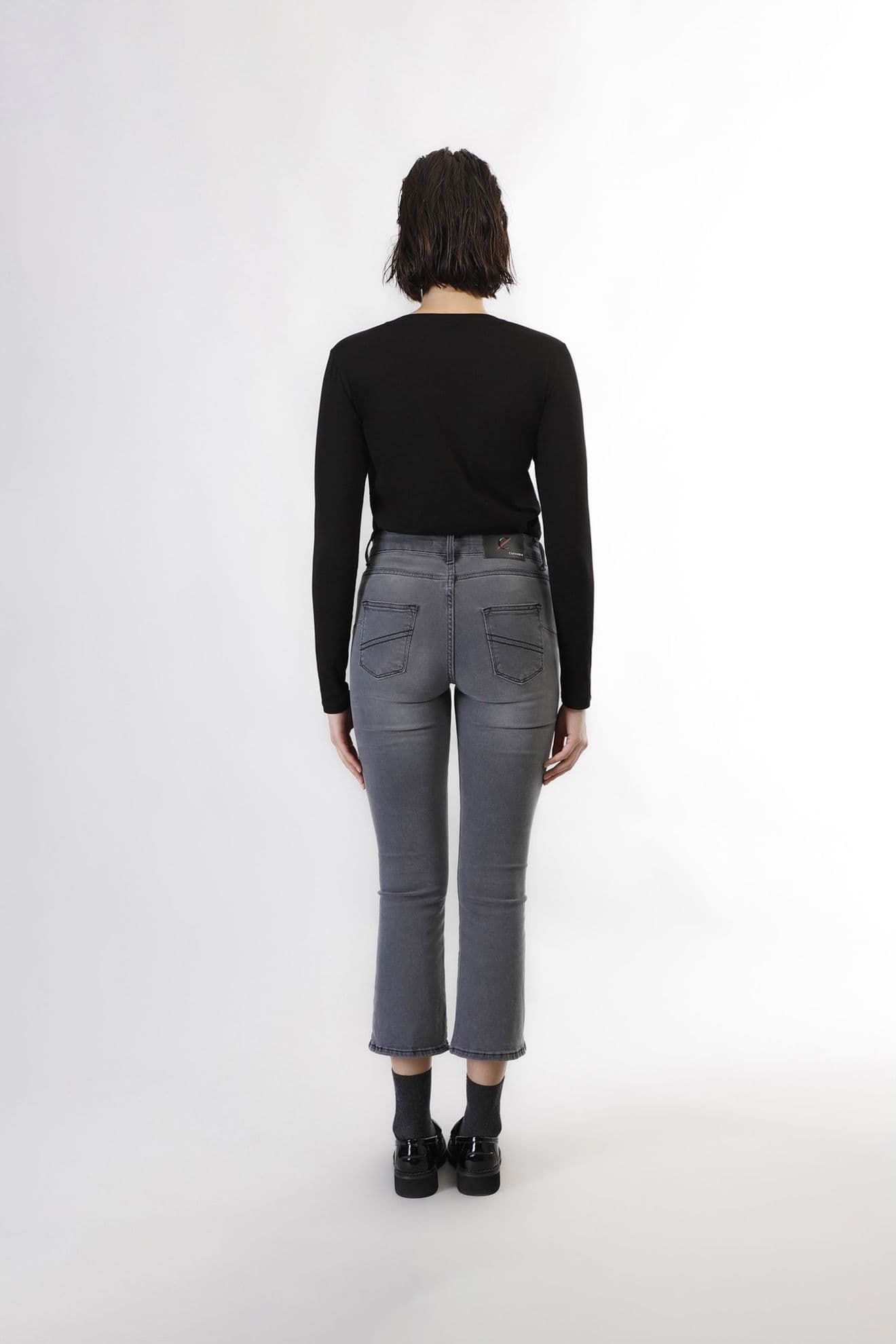 DENIM CROPPED FLARE in prodotto 3A Moda Mare Sport - Bellaria Igea Marina, commercioVirtuoso.it