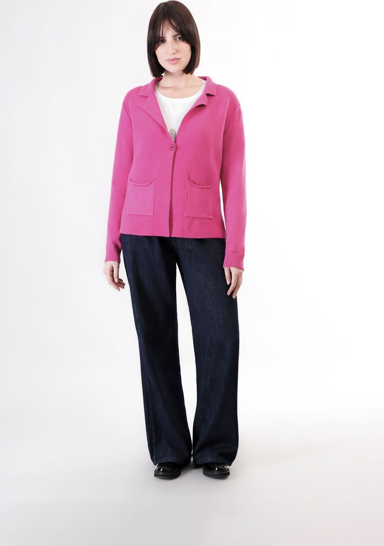CARDIGAN TIPO GIACCA IN MAGLIA - 4