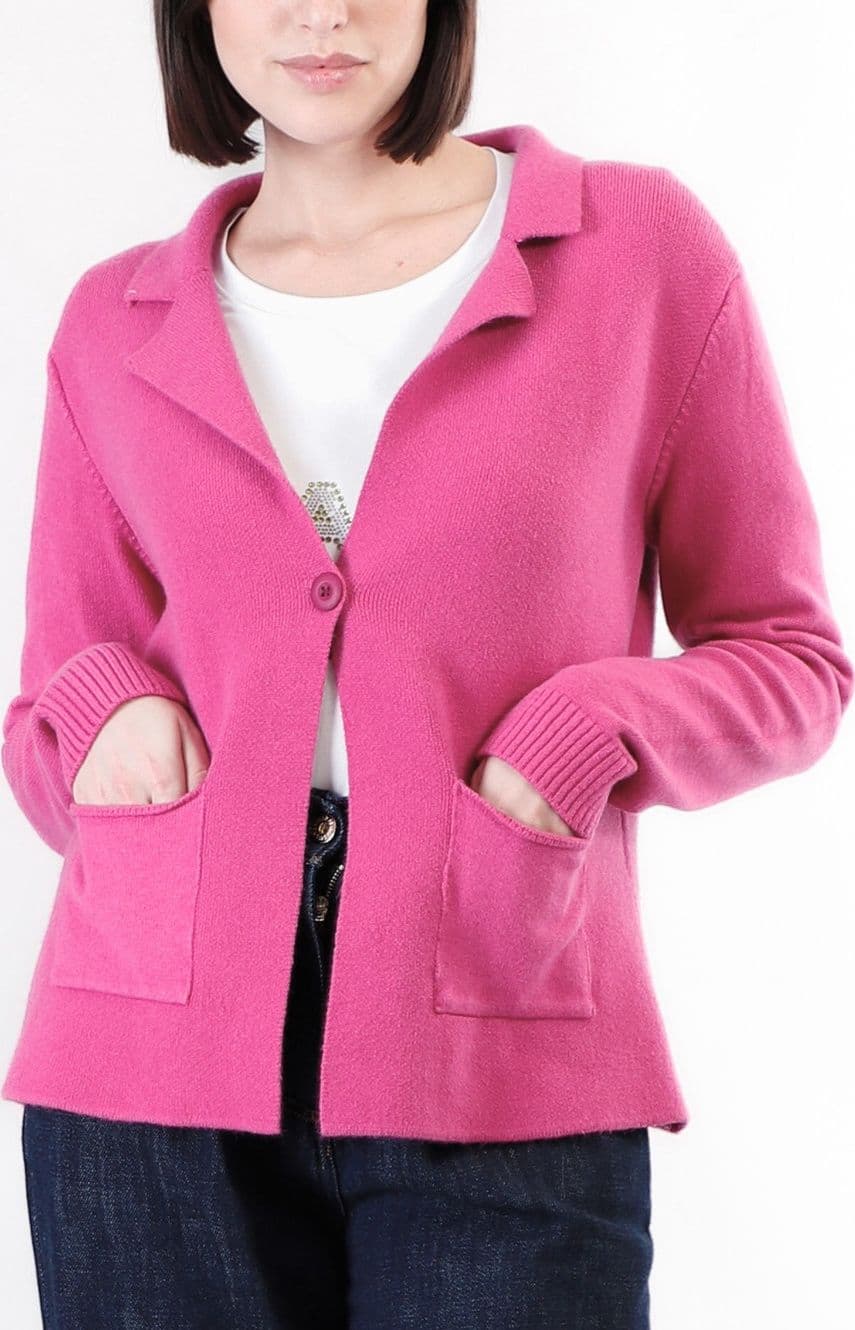 CARDIGAN TIPO GIACCA IN MAGLIA in Cardigan 3A Moda Mare Sport - Bellaria Igea Marina, commercioVirtuoso.it
