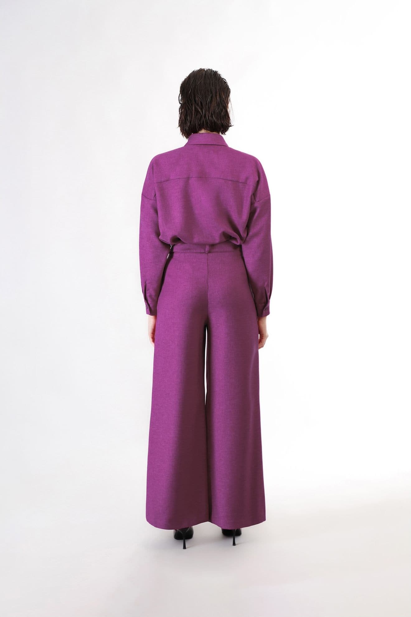 PANTALONE SUPER WIDE CON FUSCIACCA in Pantaloni 3A Moda Mare Sport - Bellaria Igea Marina, commercioVirtuoso.it