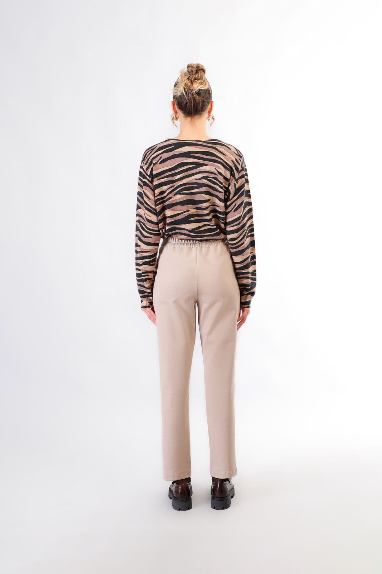 PANTALONE DRITTO CON VITA ELASTICATA in Pantaloni 3A Moda Mare Sport - Bellaria Igea Marina, commercioVirtuoso.it