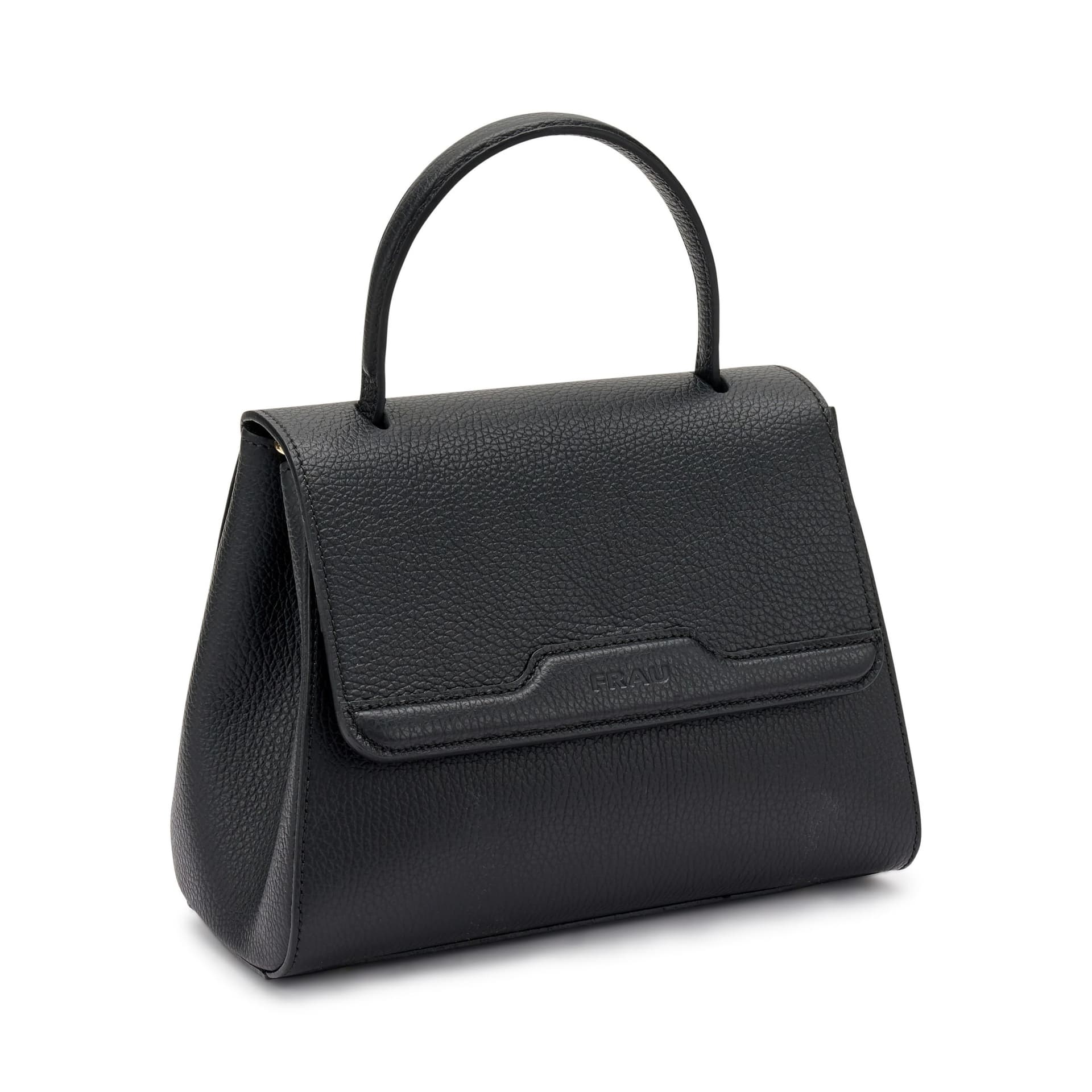 Frau Handbag rigida con maniglia in pelle nero B819 in Borse a mano Teresi Calzature - Marsala, commercioVirtuoso.it