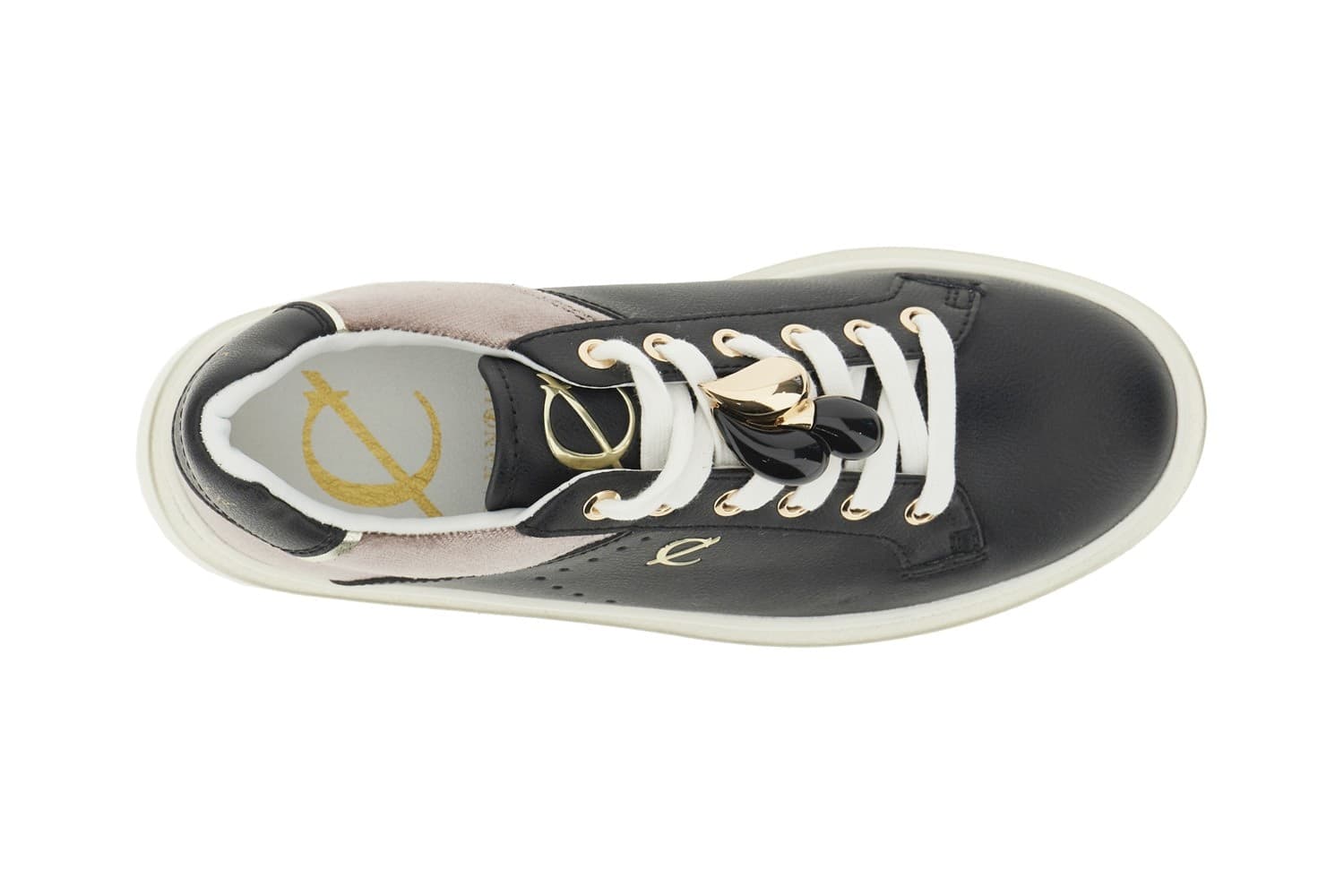 SNEAKER ALLACCIATA IN PELLE RIVESTITA CON INSERTO IN VELLUTO in Sneaker casual 3A Moda Mare Sport - Bellaria Igea Marina, commercioVirtuoso.it