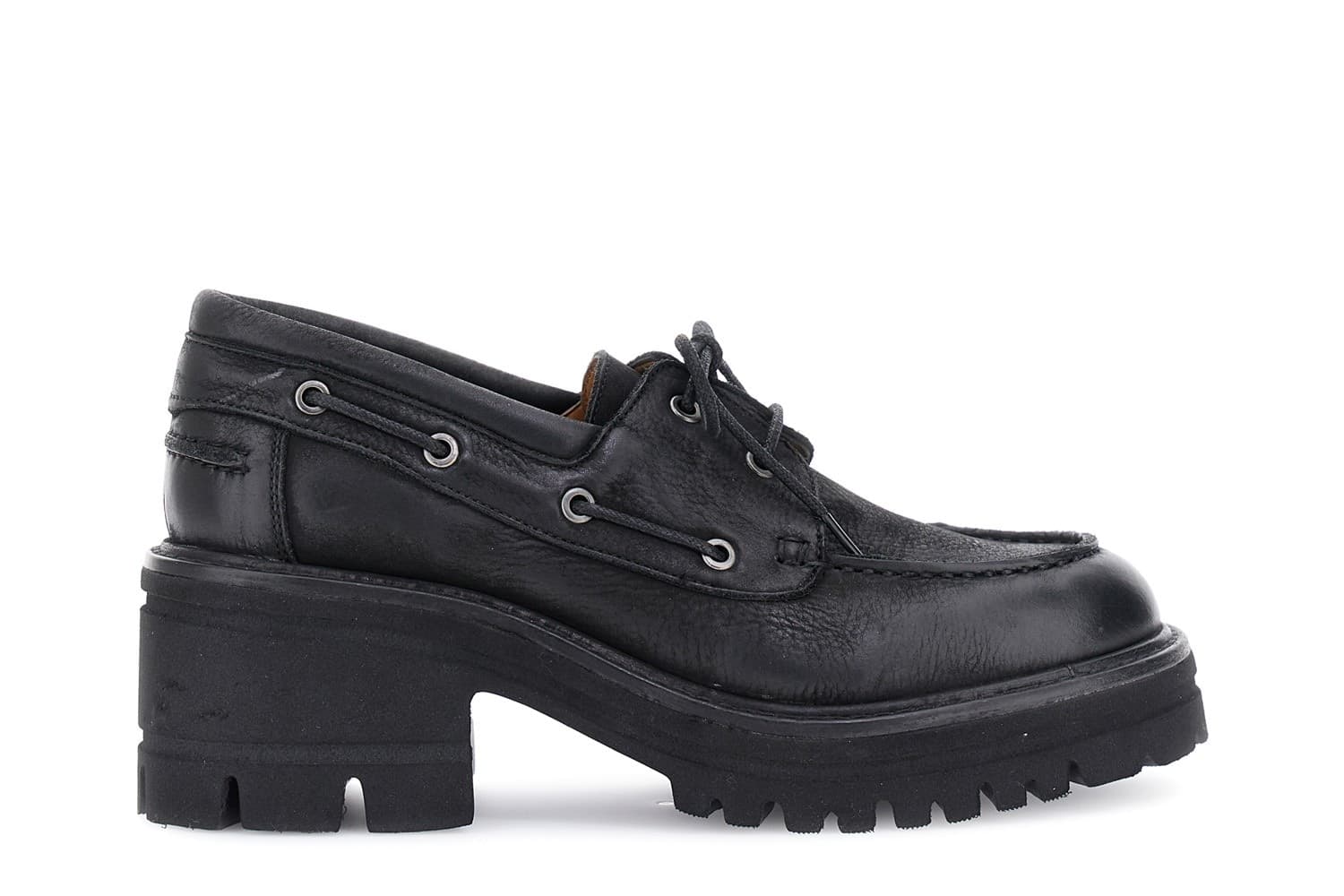 MOCASSINO ALLACCIATO IN PELLE in Loafer e mocassini 3A Moda Mare Sport - Bellaria Igea Marina, commercioVirtuoso.it