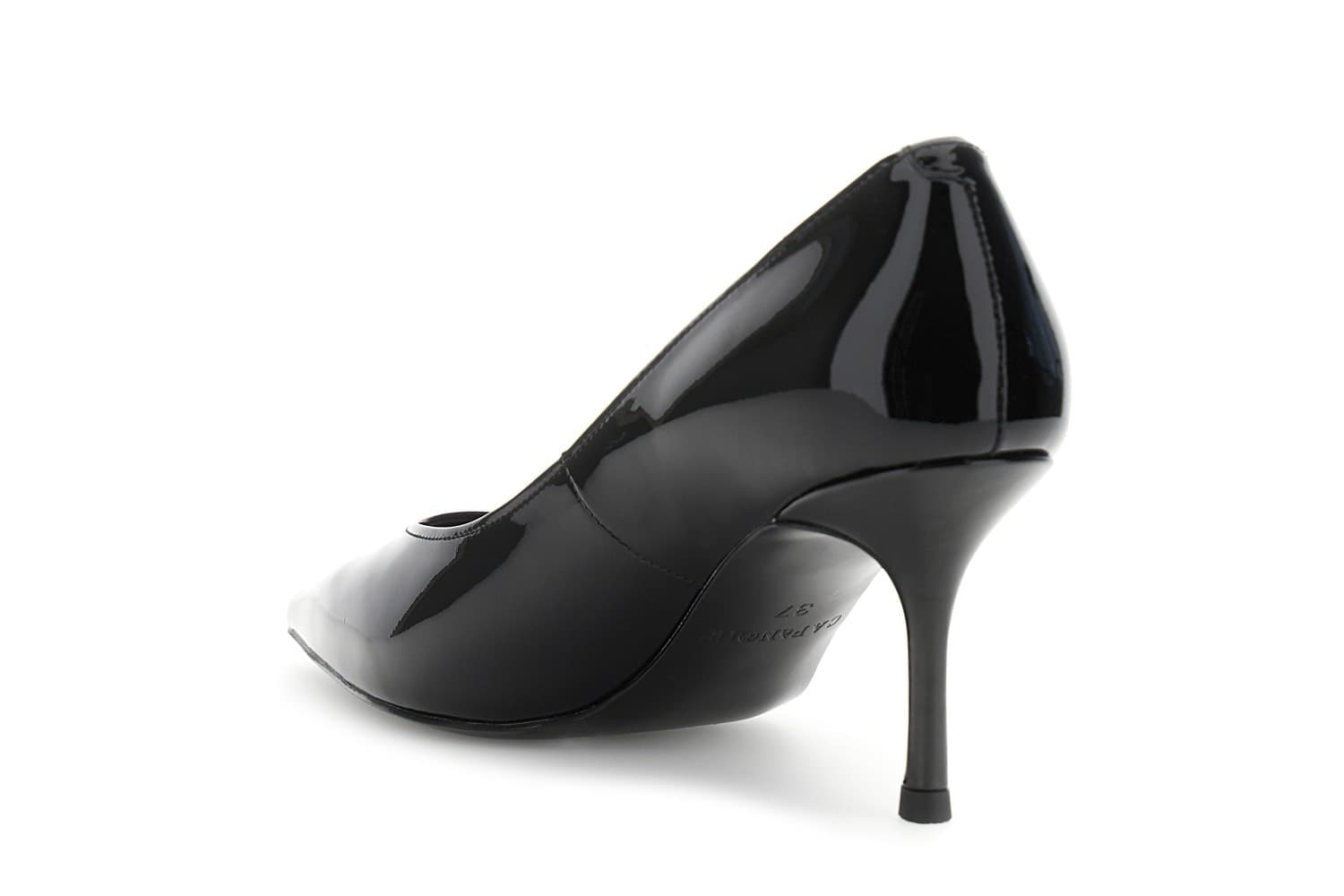DÉCOLLETÉ IN PELLE EFFETTO VERNICE in Scarpe col tacco 3A Moda Mare Sport - Bellaria Igea Marina, commercioVirtuoso.it