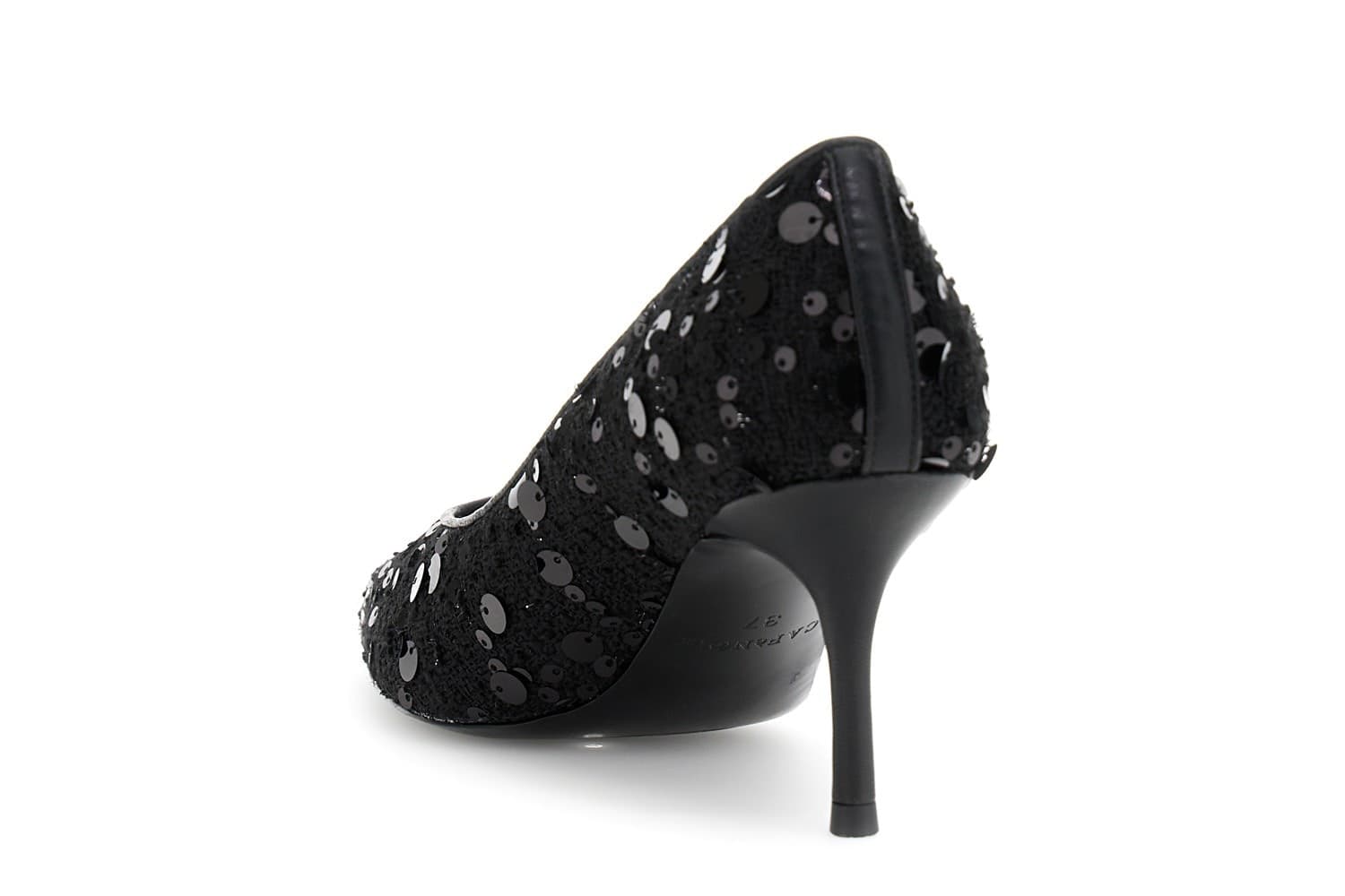 DÉCOLLETÉ IN TESSUTO BOUCLE' CON PAILLETTES in Scarpe col tacco 3A Moda Mare Sport - Bellaria Igea Marina, commercioVirtuoso.it