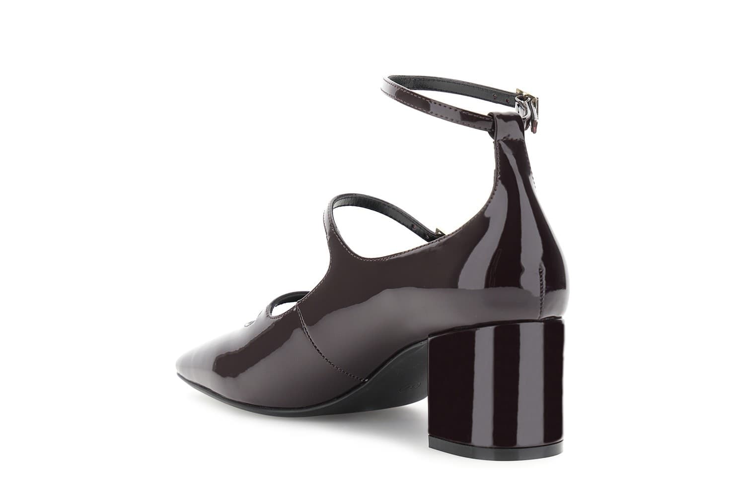 DÉCOLLETÉ TRE LACCINI IN SINTETICO EFFETTO VERNICE in Lacci per scarpe 3A Moda Mare Sport - Bellaria Igea Marina, commercioVirtuoso.it