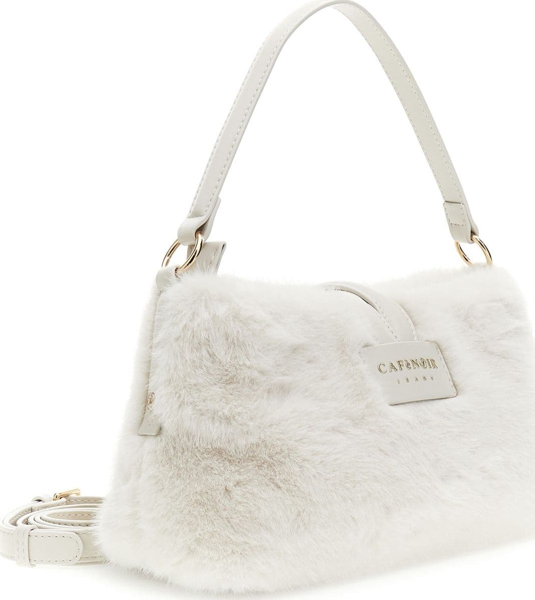 BORSA A SPALLA IN PELLICCIA SINTETICA CON BACCELLO E ANELLO. in Borse Tote 3A Moda Mare Sport - Bellaria Igea Marina, commercioVirtuoso.it