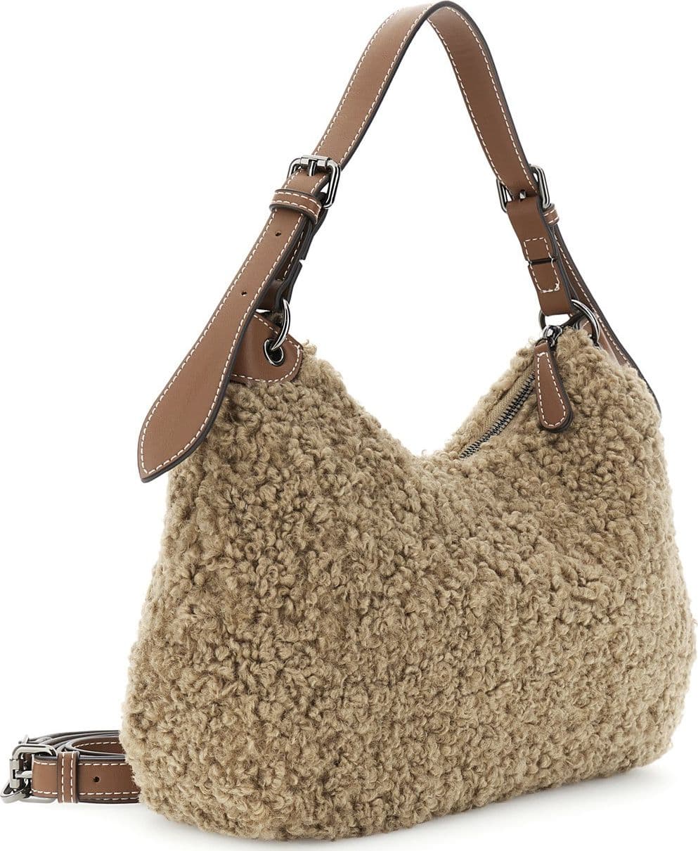 BORSA A SPALLA IN TESSUTO RICCIOLINO in Borse a spalla 3A Moda Mare Sport - Bellaria Igea Marina, commercioVirtuoso.it