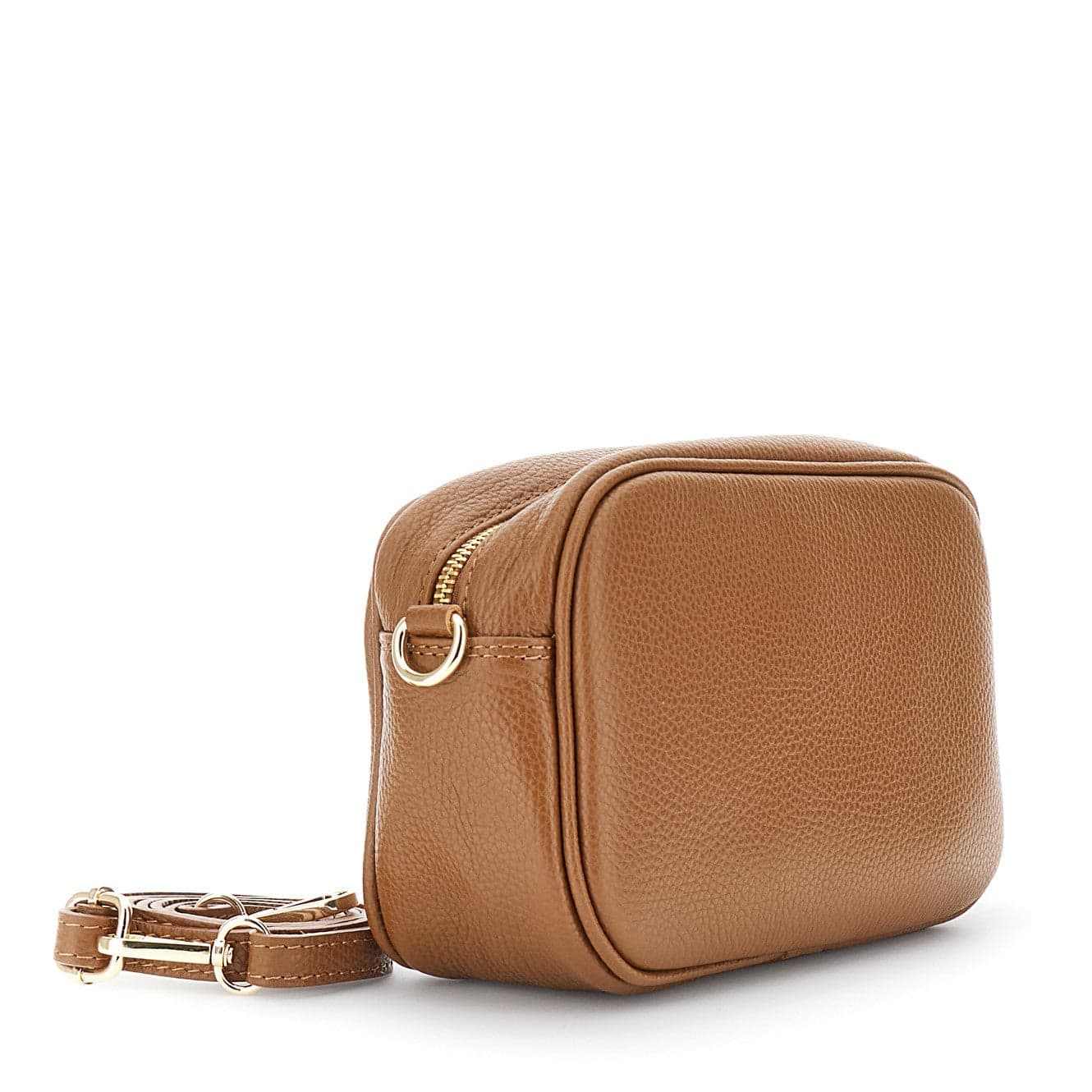 CAMERA BAG IN PELLE MARTELLATA, TRACOLLA CON MOSCHETTONI E NAPPINA in Borse a tracolla 3A Moda Mare Sport - Bellaria Igea Marina, commercioVirtuoso.it
