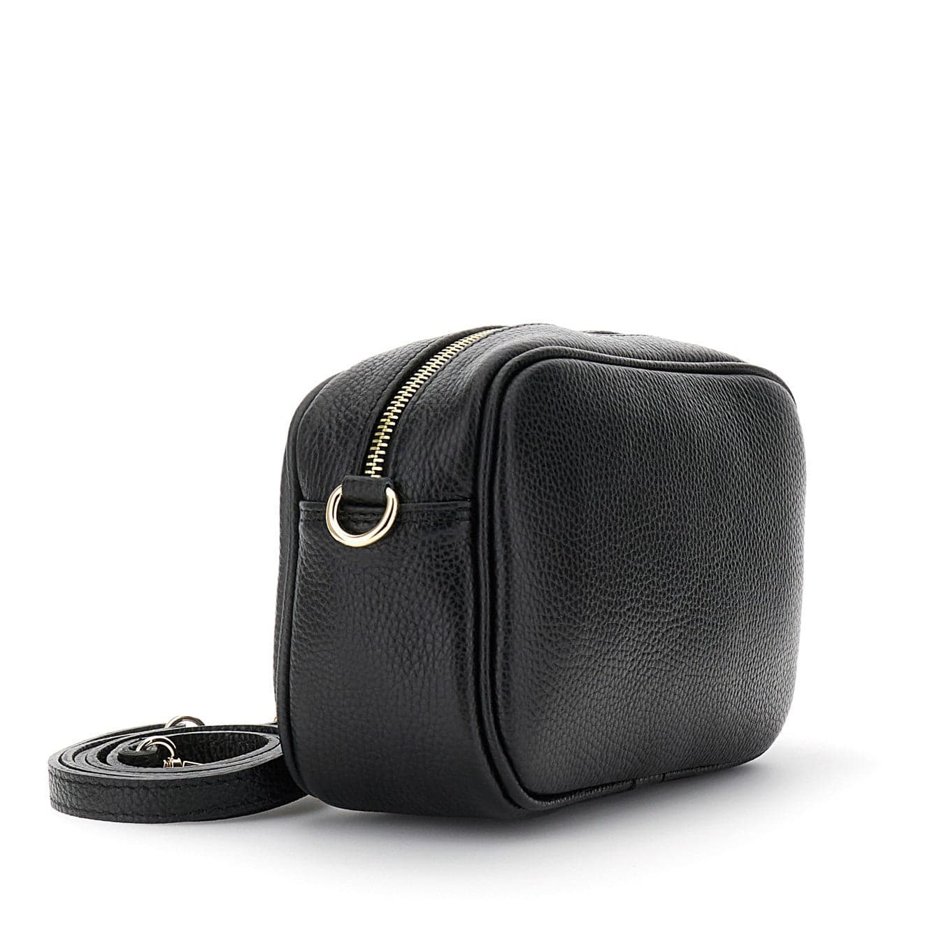CAMERA BAG IN PELLE MARTELLATA, TRACOLLA CON MOSCHETTONI E NAPPINA in Borse a tracolla 3A Moda Mare Sport - Bellaria Igea Marina, commercioVirtuoso.it