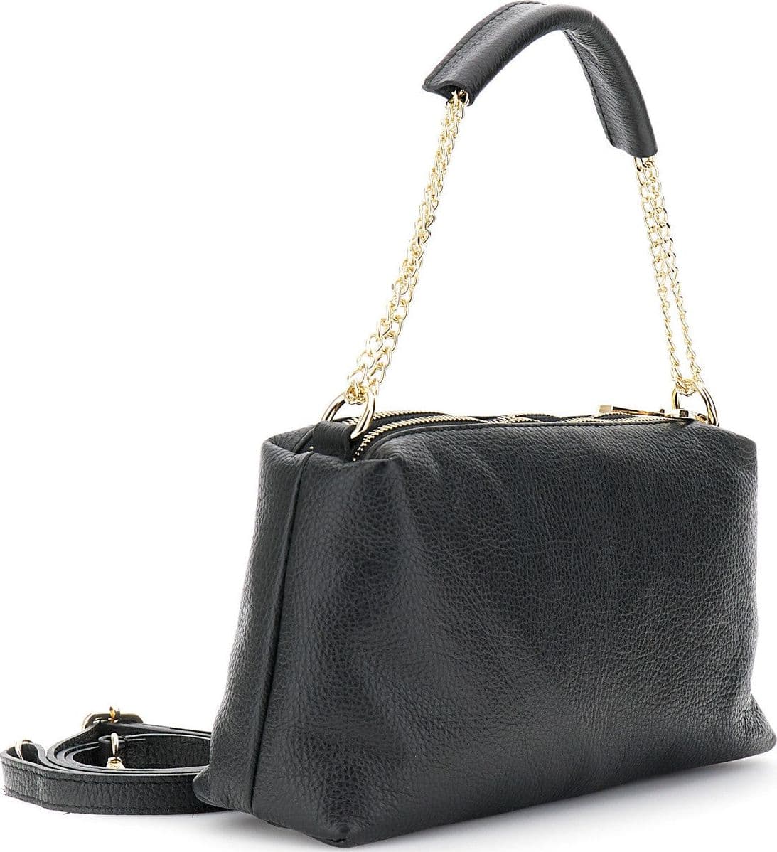 CAMERA BAG IN PELLE CON MANICO IN CATENA CON SPALLACCIO, TRACOLLINA REMOVIBILE in Borse a tracolla 3A Moda Mare Sport - Bellaria Igea Marina, commercioVirtuoso.it